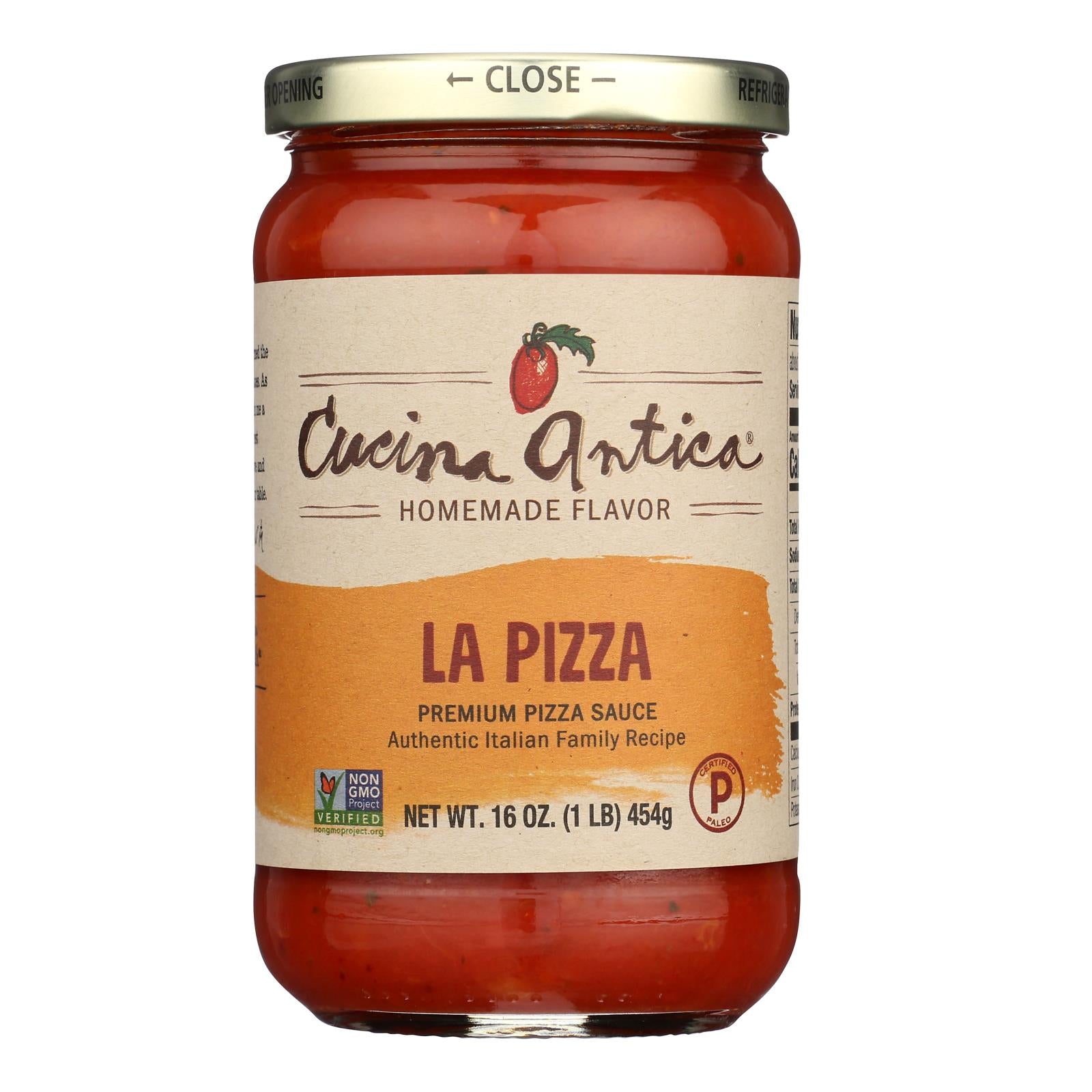 Cucina Antica - La Pizza Cooking Sauce - Case of 12 - 16 FL oz.