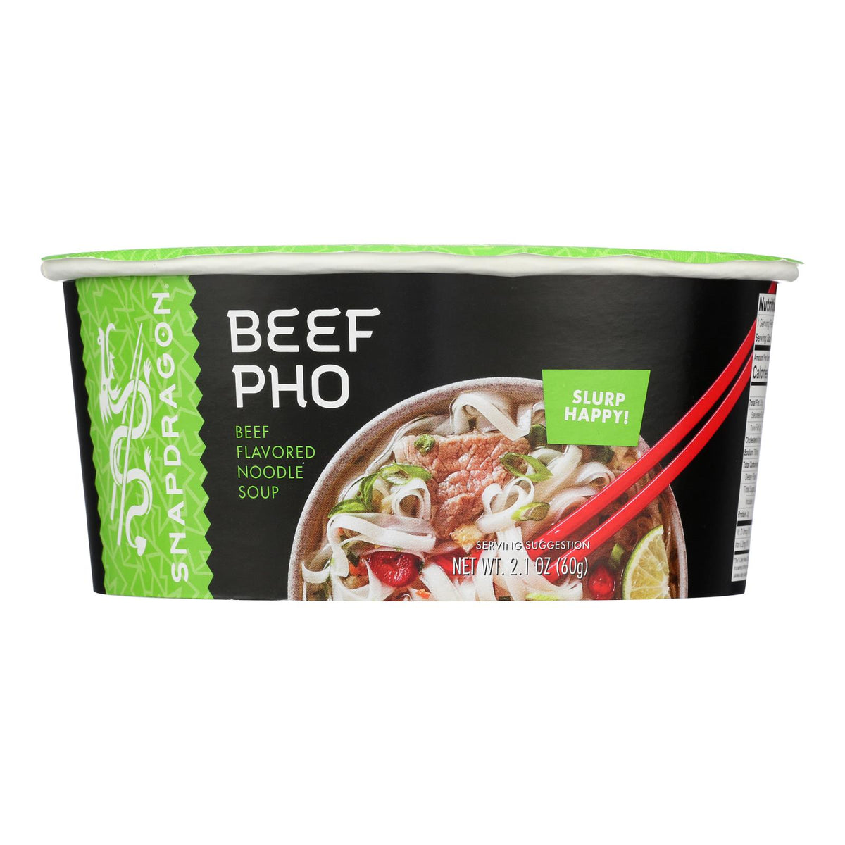 Snapdragon Foods Snapdragon Vietnamese Pho Soup Bowl Delicious Rice Noodle Soup Bowl - Case of 6 - 2.1 OZ
