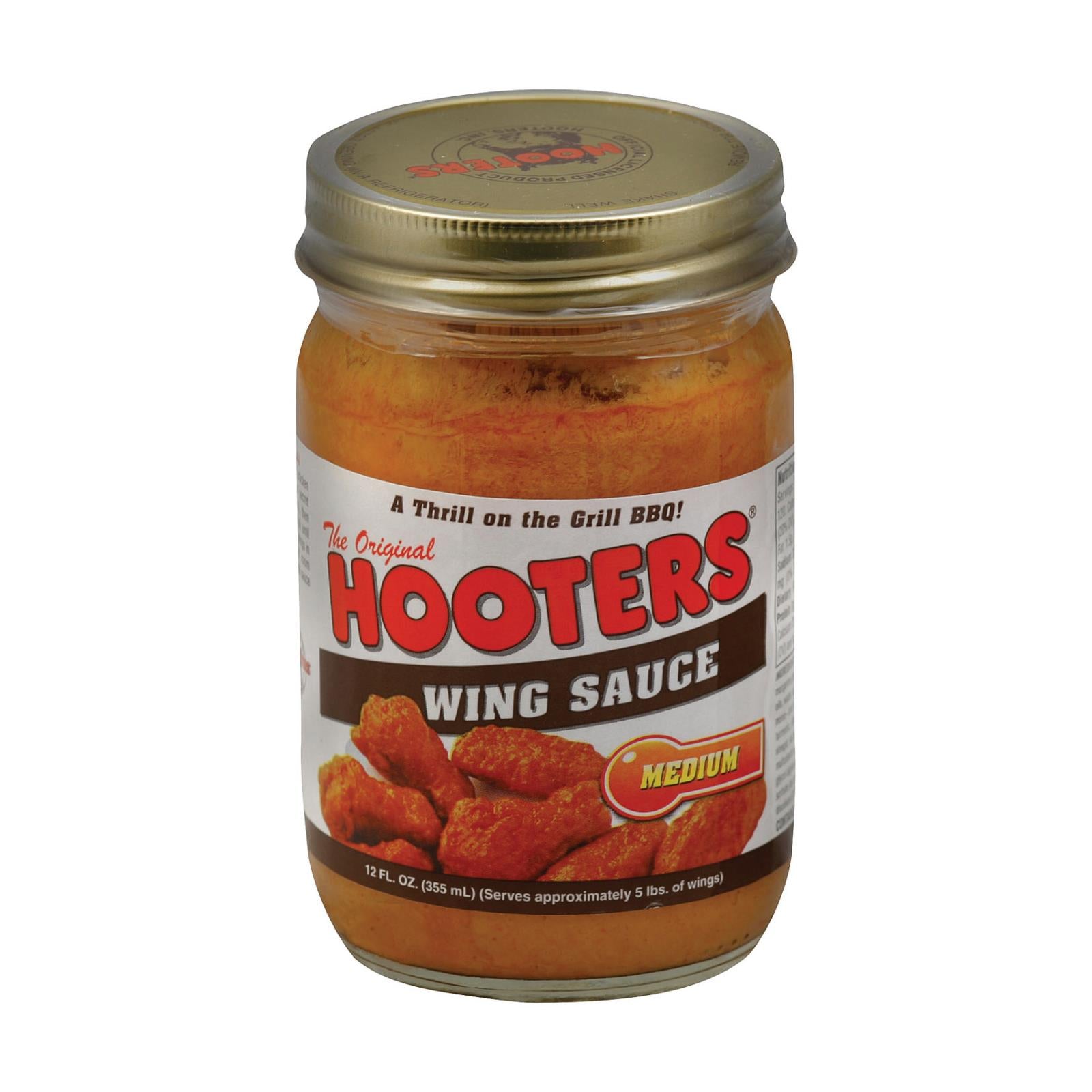Hooters Medium Wing Sauce - Case of 6 - 12 oz