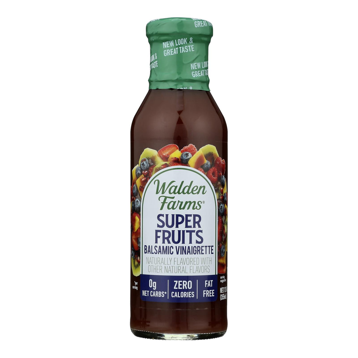 Walden Farms Calorie Free Super Fruits Balsamic Vinaigrette  - Case of 6 - 12 FZ