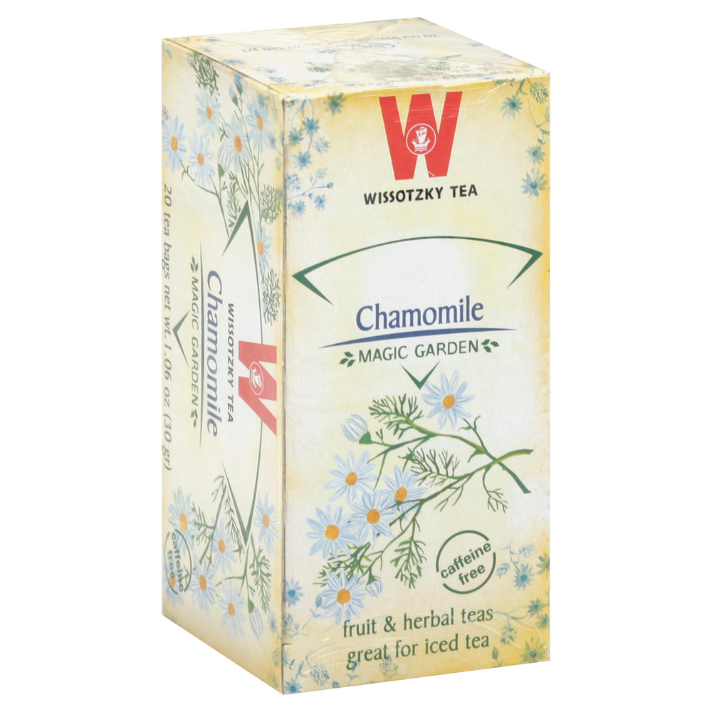 Wissotzky Tea Magic Garden Tea Bags Chamomile Herbal Tea 20 ea - Case of 12