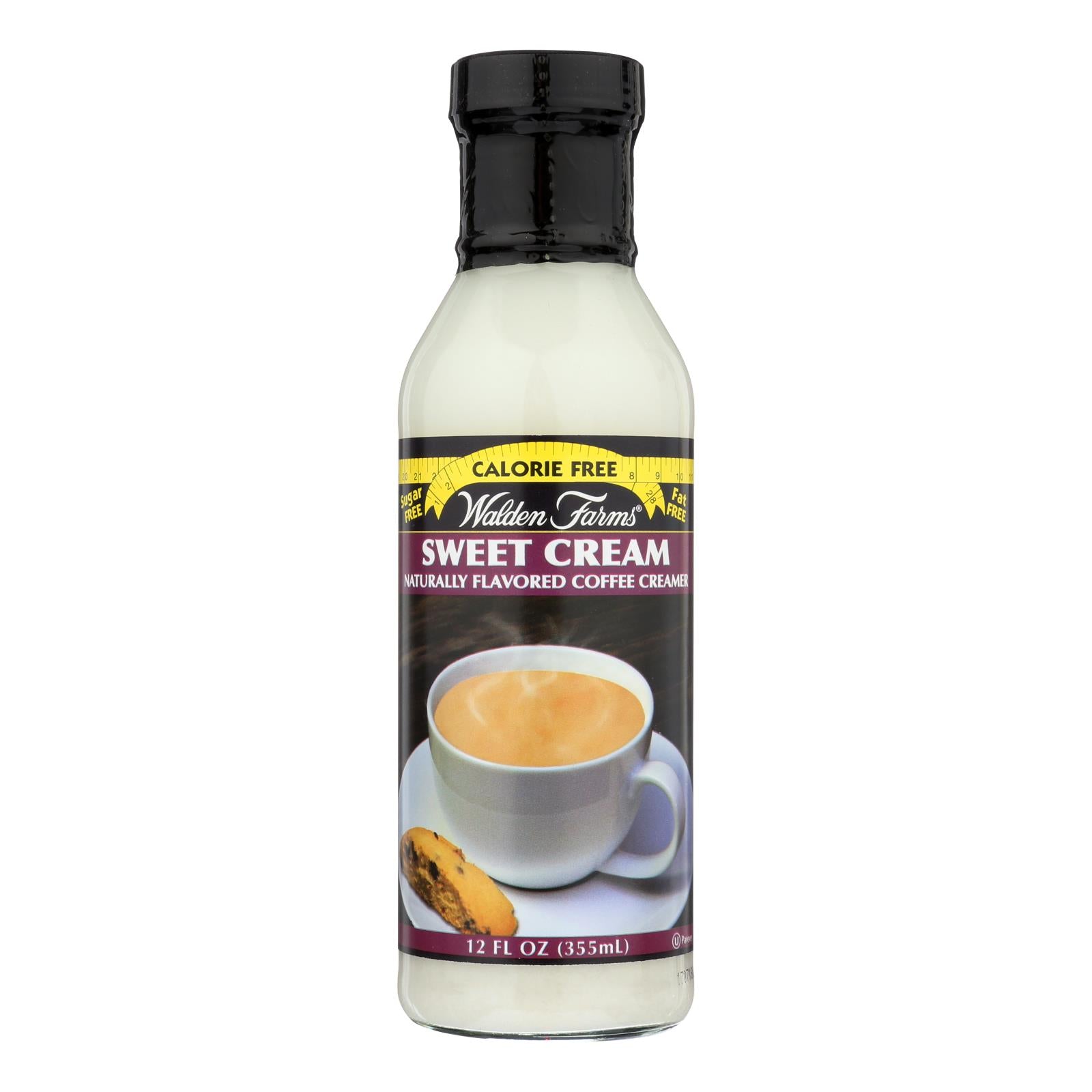 Walden Farms Coffee Creamer - Sugar Free Sweet Cream - Case of 6 - 12 fl oz