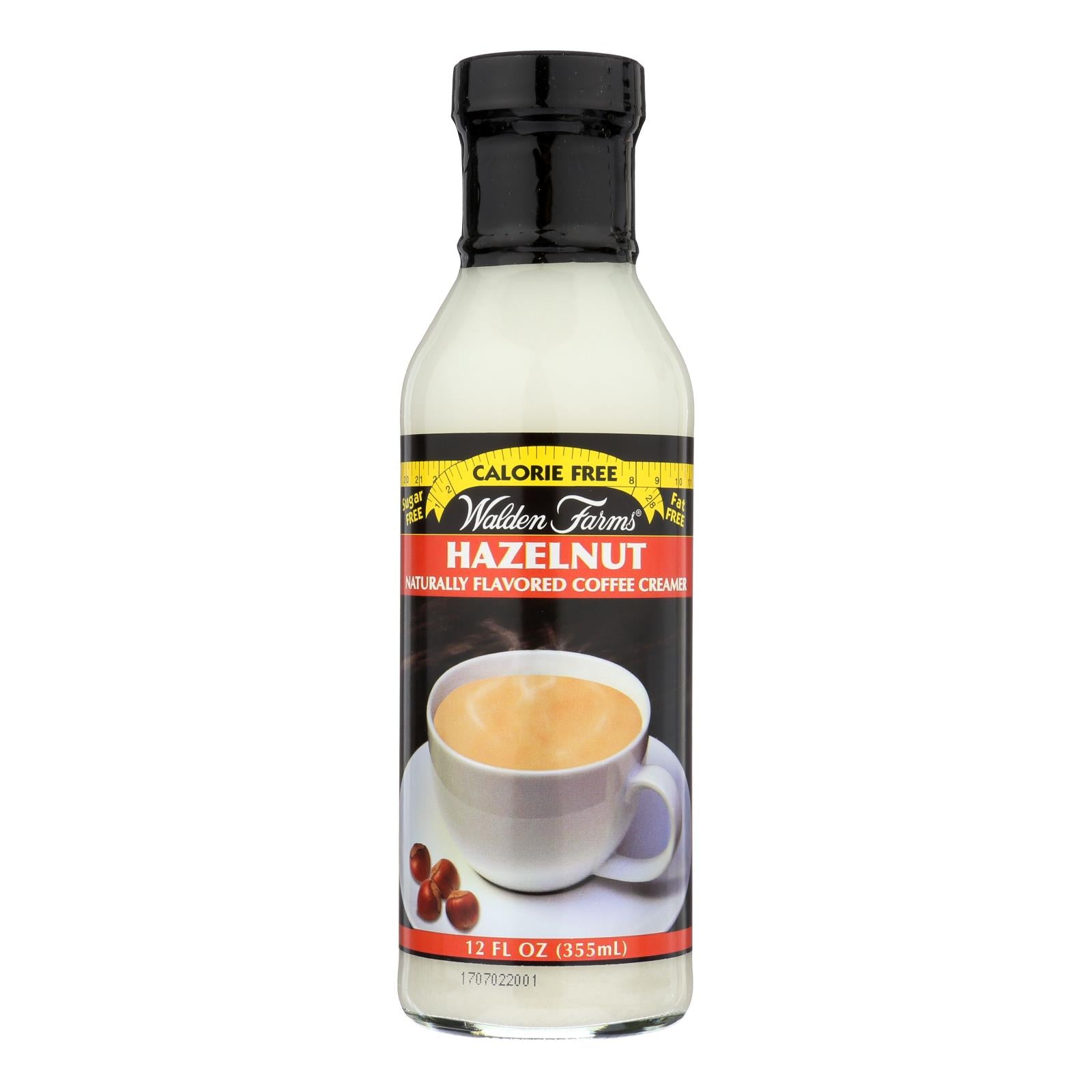 Walden Farms Coffee Creamer - Sugar Free Hazelnut - Case of 6 - 12 fl oz