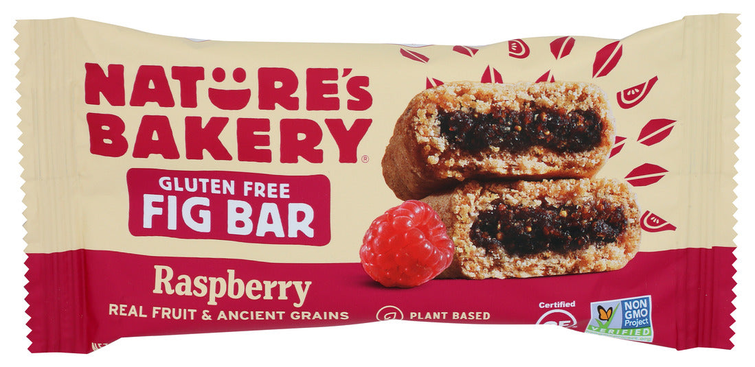 Nature's Bakery Raspberry Gluten Free Fig Bar, Snack Bar, 1 Each - Case of 12