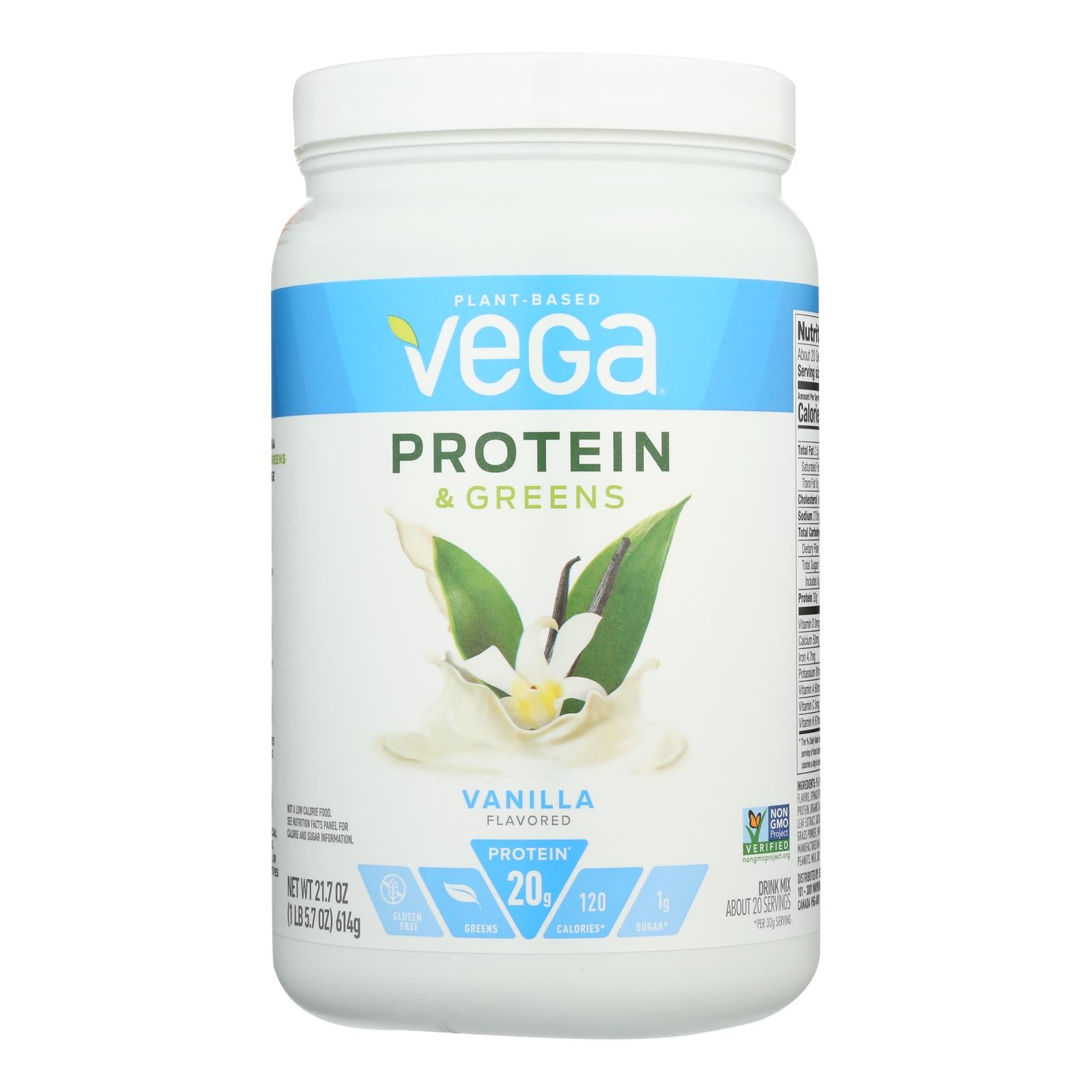 Vega Vanilla Protein & Greens  - 1 Each - 21.7 OZ
