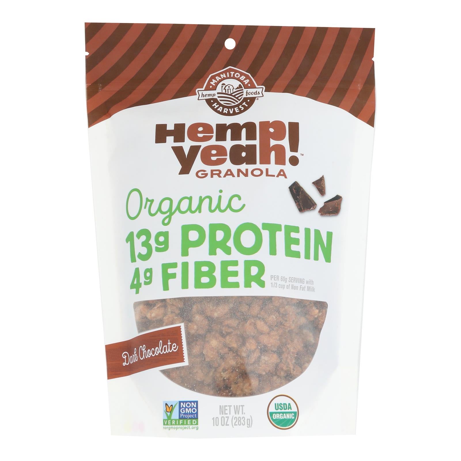 Manitoba Harvest - Granola Hemp Dark Chocolate - Case of 6 - 10 OZ