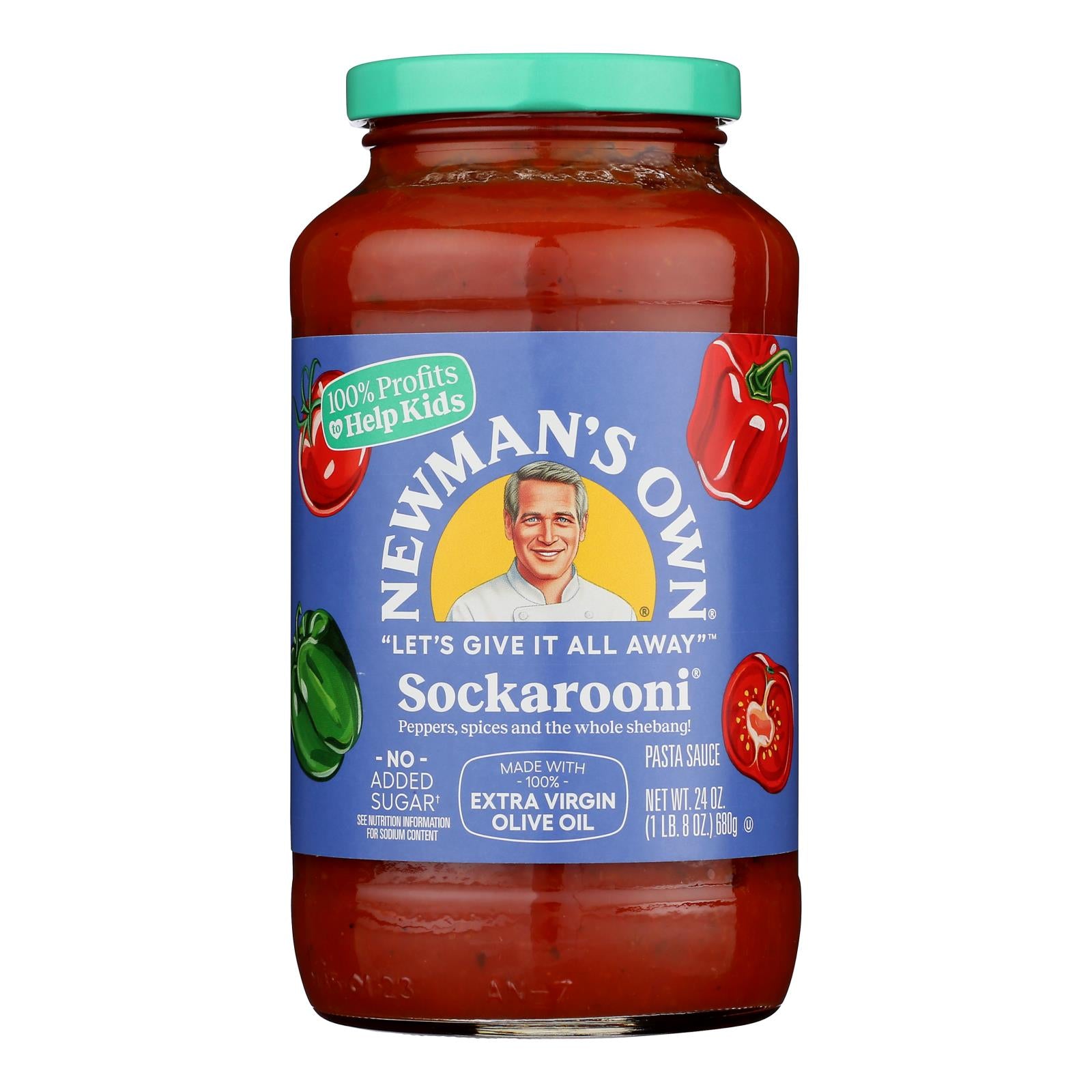 Newman's Own - Pasta Sacue Sockarooni - Case of 8 - 24 FZ