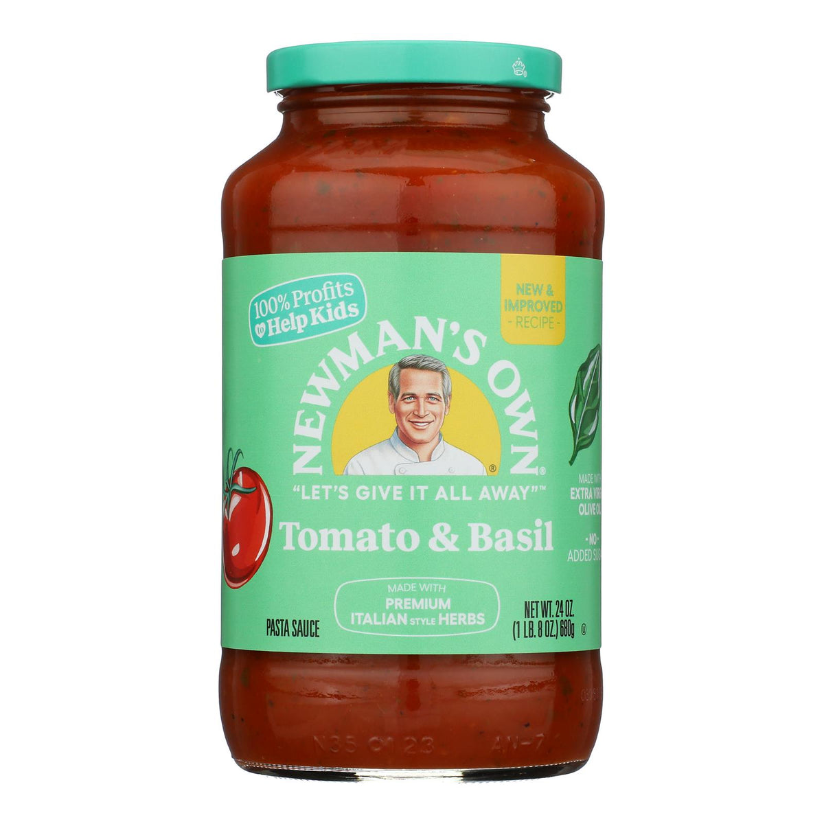 Newman's Own - Psta Sauce Tom Basil Bmblina - Case of 8 - 24 FZ