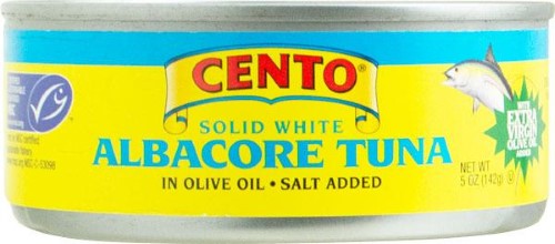 Cento Solid White Albacore Tuna in Extra Virgin Olive Oil 5 oz - Case of 24
