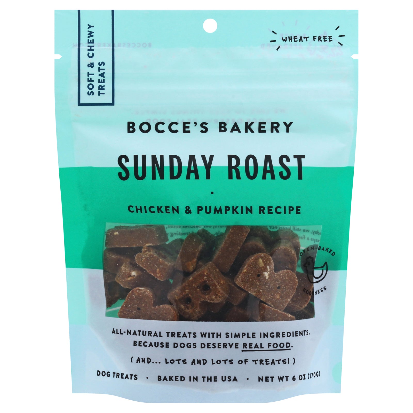 Bocce's Bakery - Dog Trt Sunday Roast Sft - Case of 12-6 OZ