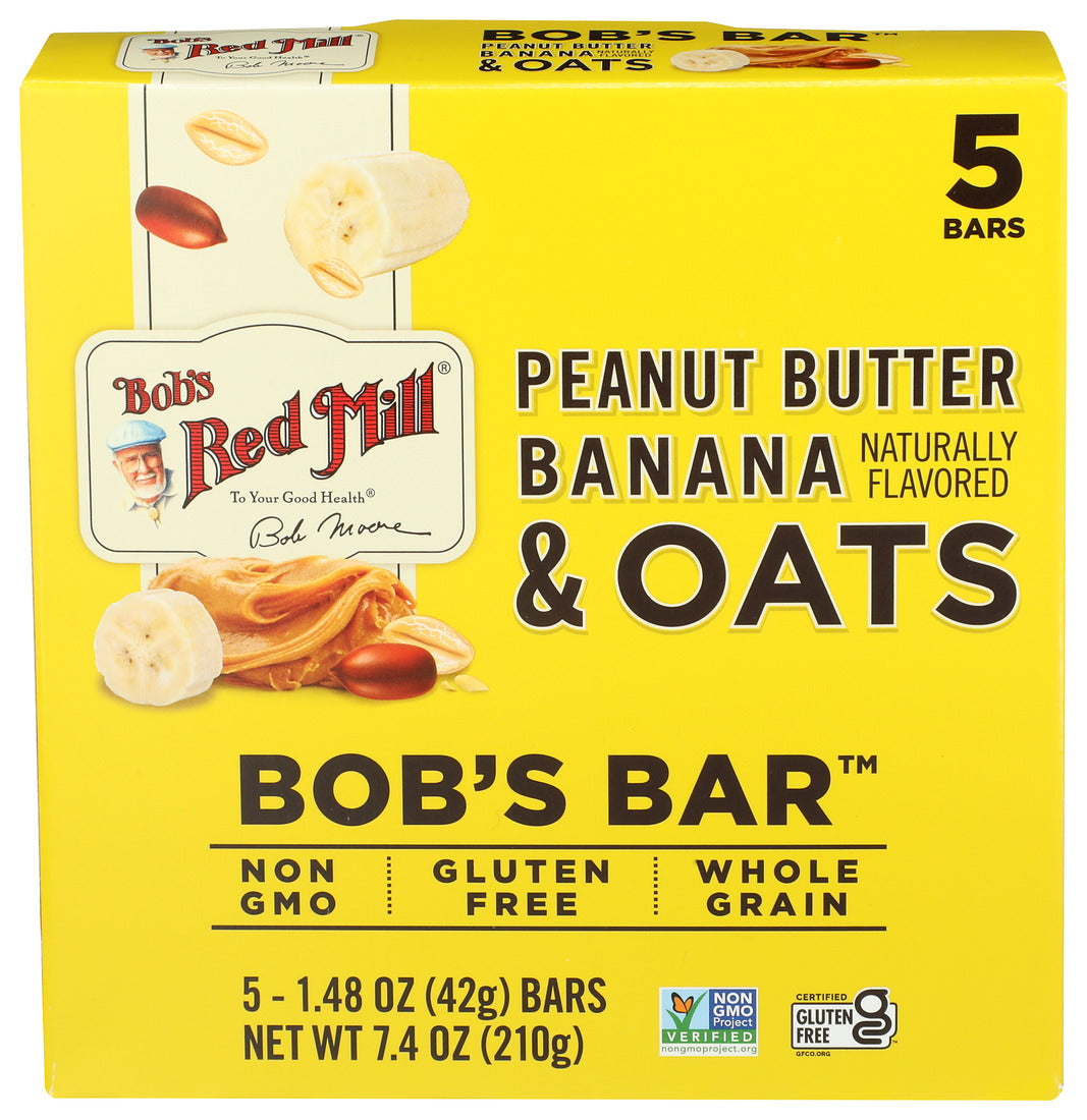 Bob's Red Mill - Bar Pnutbt/bnana Oats - CS of 6-7.4 OZ