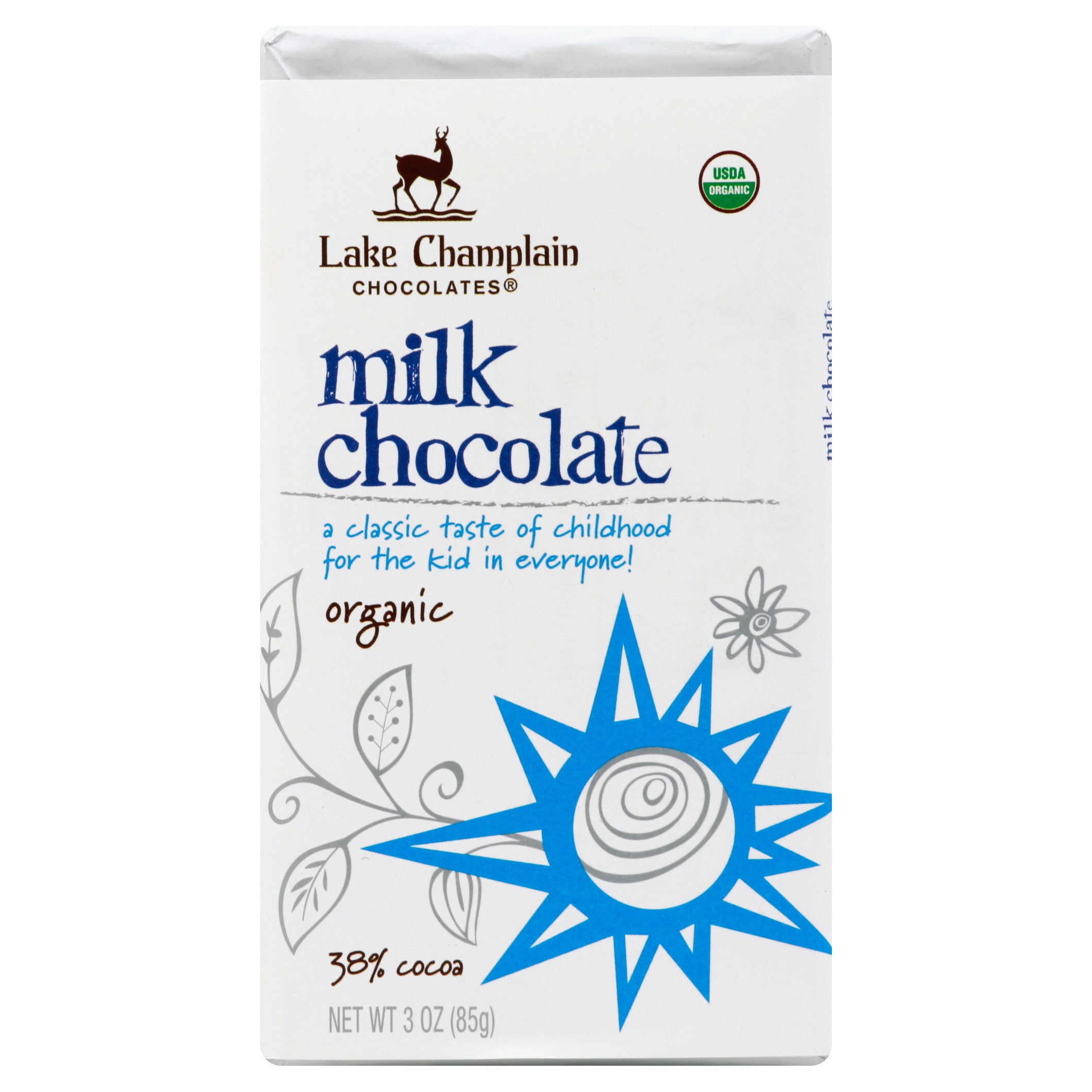 Lake Champlain Chocolates - Bar Og2 Milk Choc 38% - CS of 12-3 OZ
