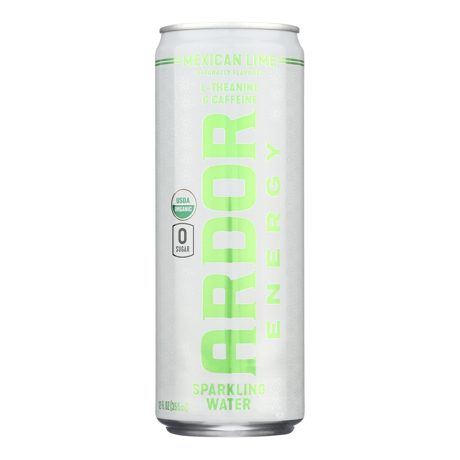 Ardor Sparkling Water - Sparkling Water Mexcn Lime - Case of 12-12 FZ