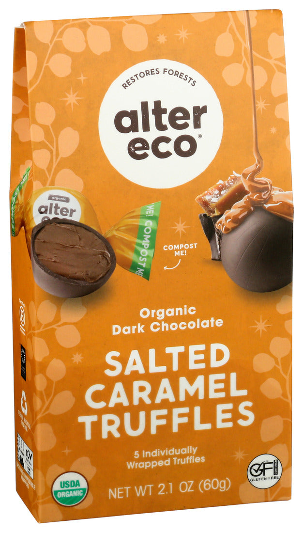 Alter Eco - Trfl Salted Caramel 5ct - Case of 12-2.1 OZ