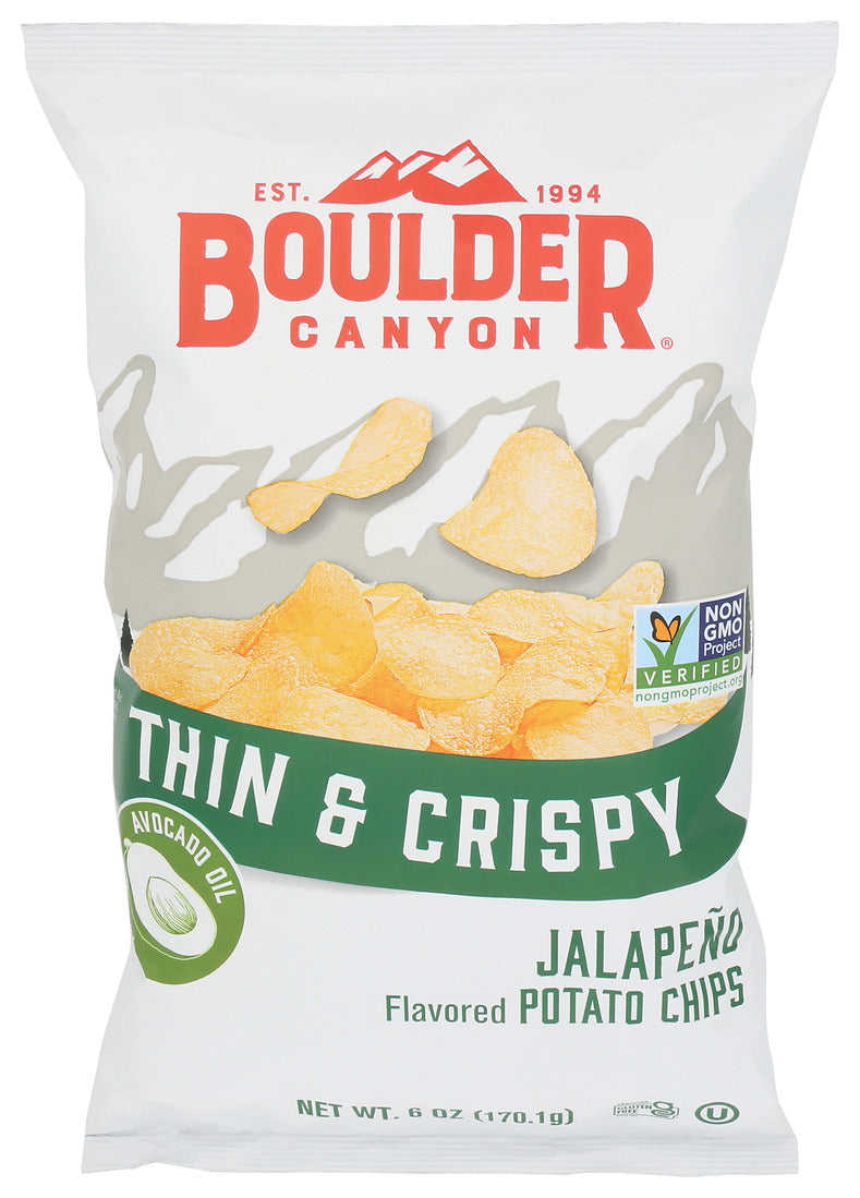 Boulder Canyon - Chips Potato Jalapeno - CS of 12-6 OZ