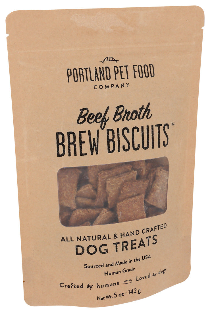 Portland Pet Food Company - Dog Trt Bf Brth Brw Bsct - CS of 6-5 OZ