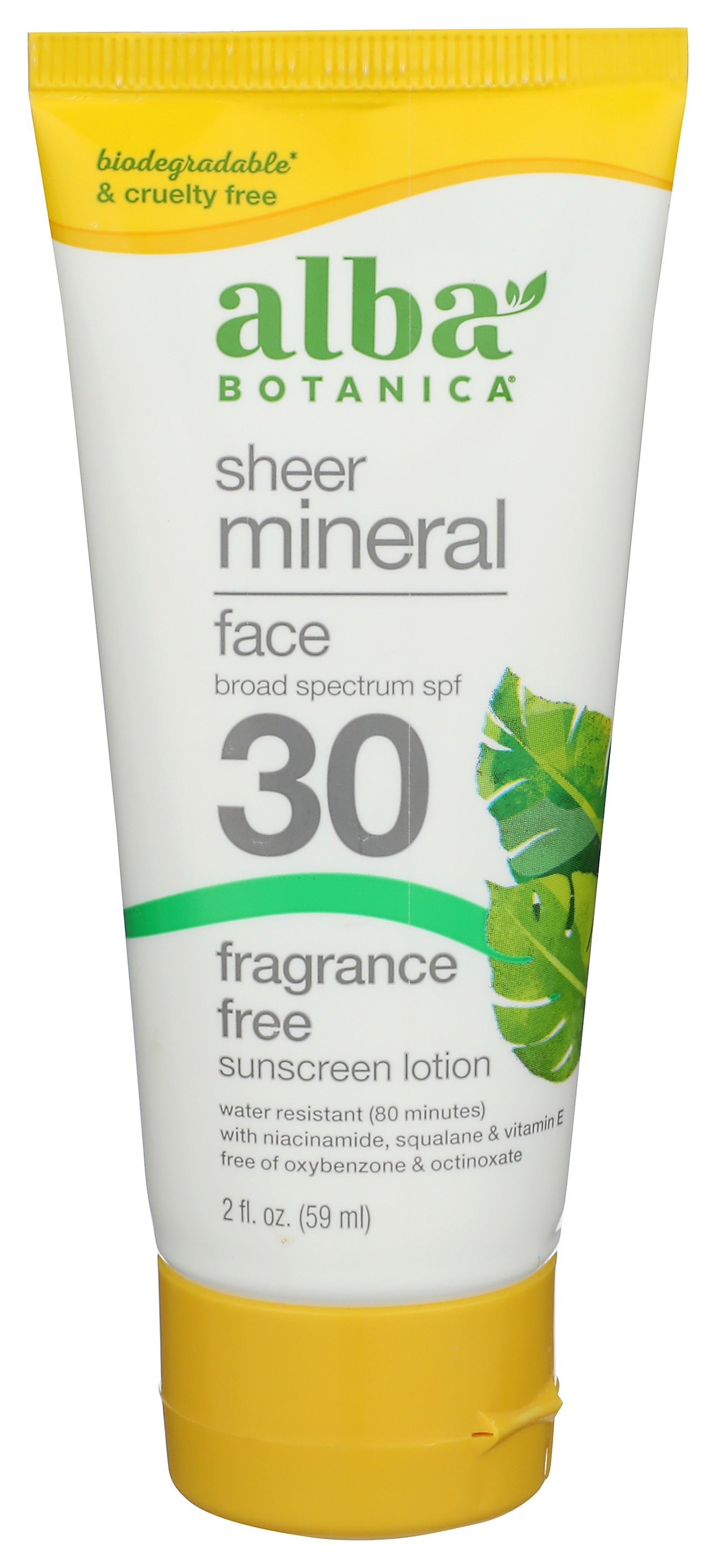 Alba Botanica - Sunscreen Mnrl Fce Spf30 - EA of 1-2 FZ