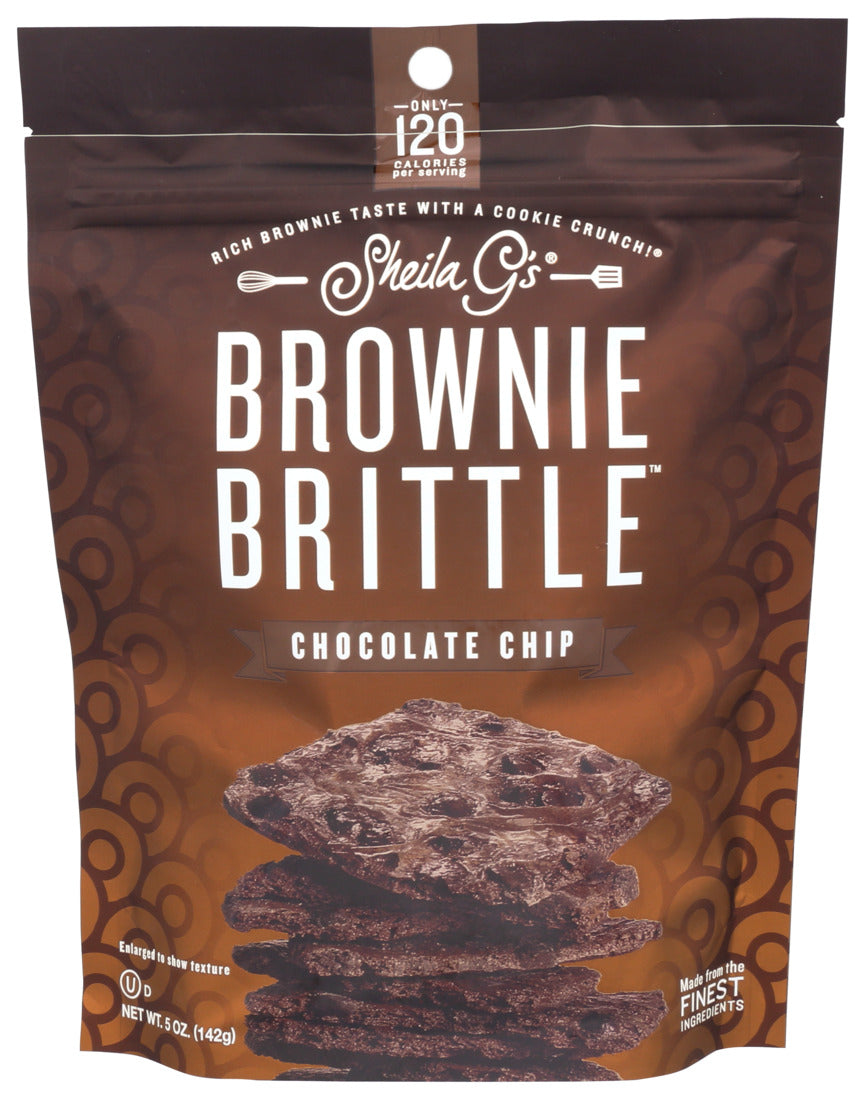Sheila G's Chocolate Chip Brownie Brittle 5 oz - Case of 6