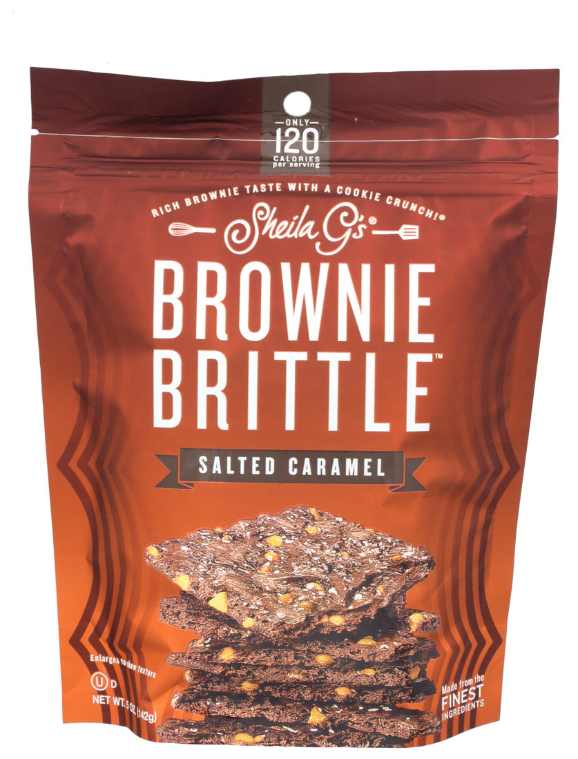 Sheila G's Salted Caramel Brownie Brittle 5 oz - Case of 6