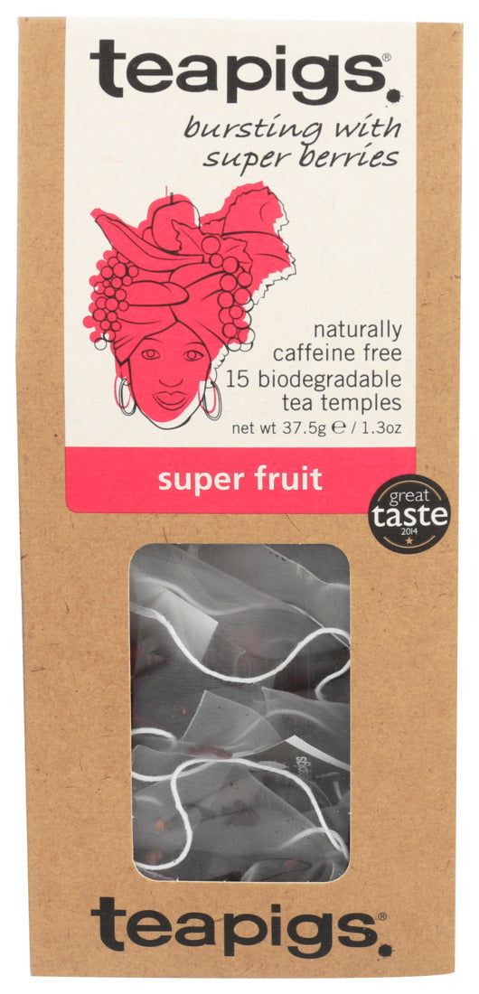 Teapigs Super Fruit Tea 15-2.5 g Tea Temples Box - Case of 6