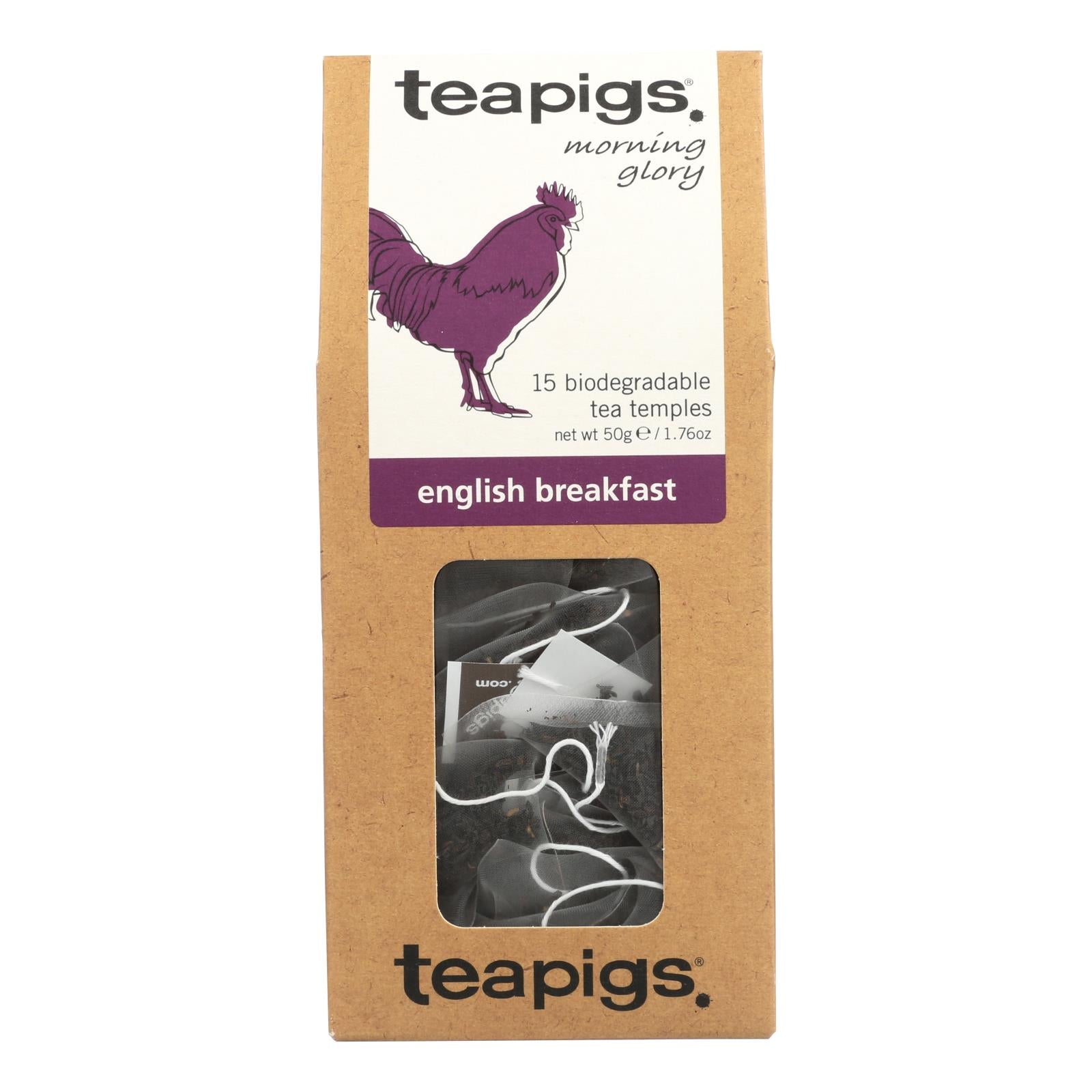 Teapigs English Breakfast Tea 15 - 3.3 g Tea Temples - Case of 6