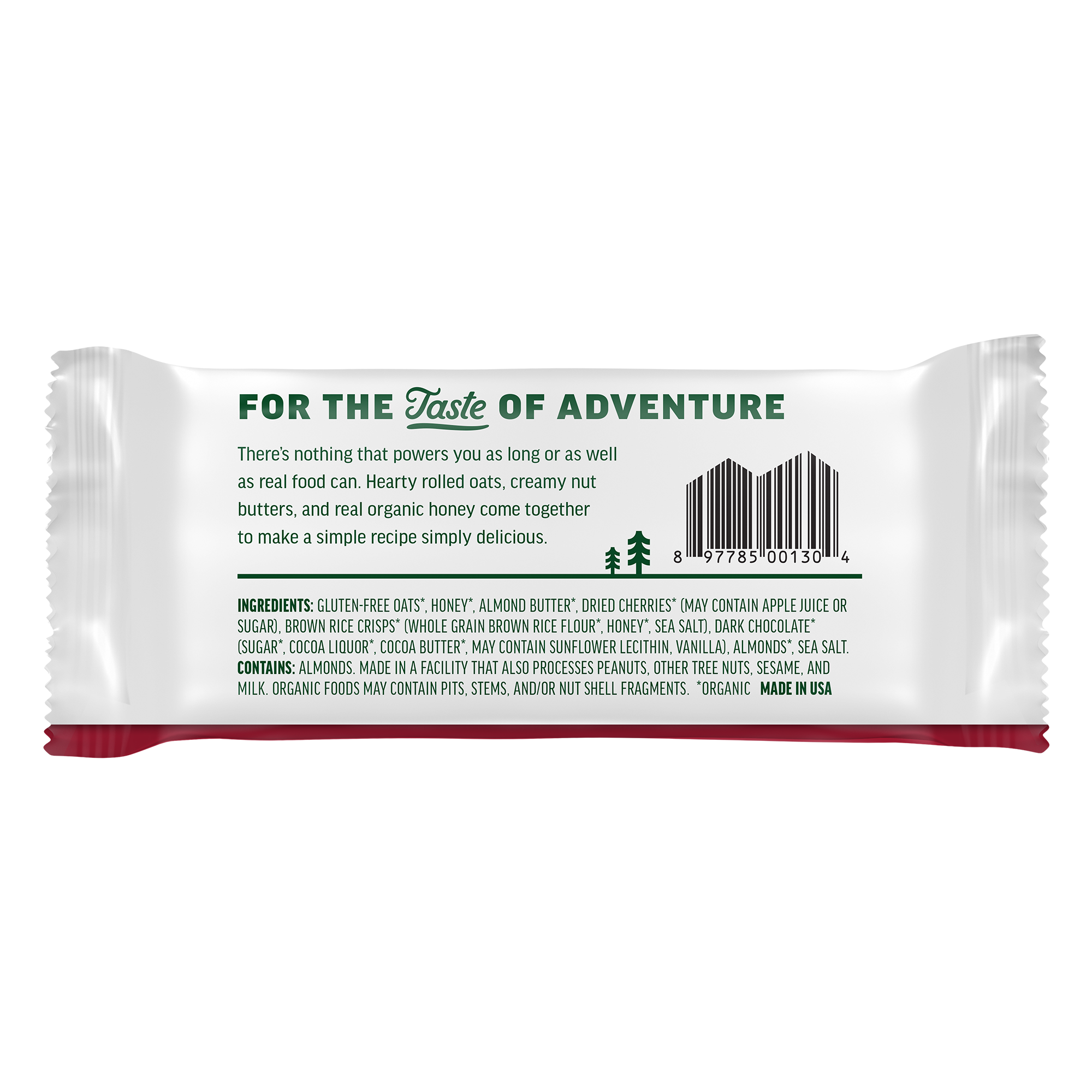 Kate's Real Food Dark Chocolate and Cherry Energy Bars, 12-Pack, 2.2 Oz Each