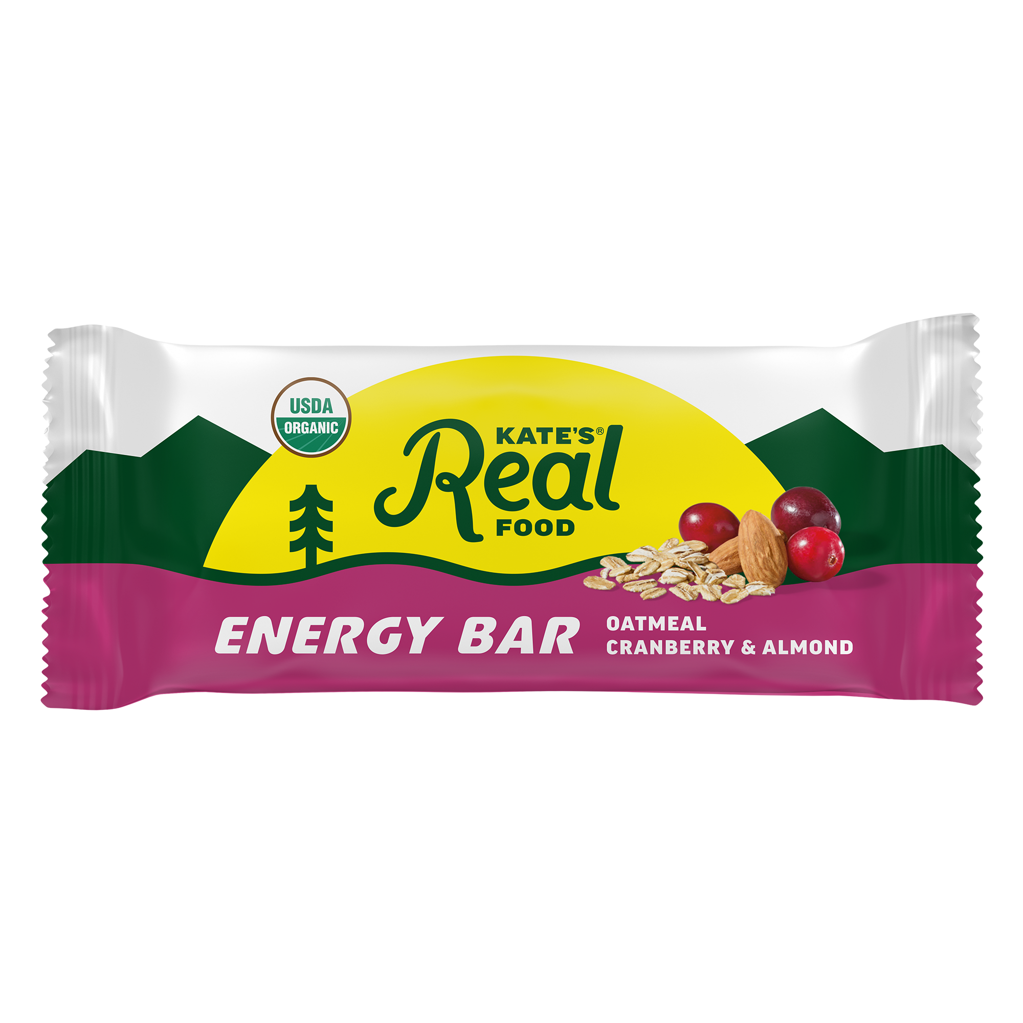 Kate's Real Food - Bar Og2 Oatmeal Cranberry Almond - CS of 12-2.2 OZ