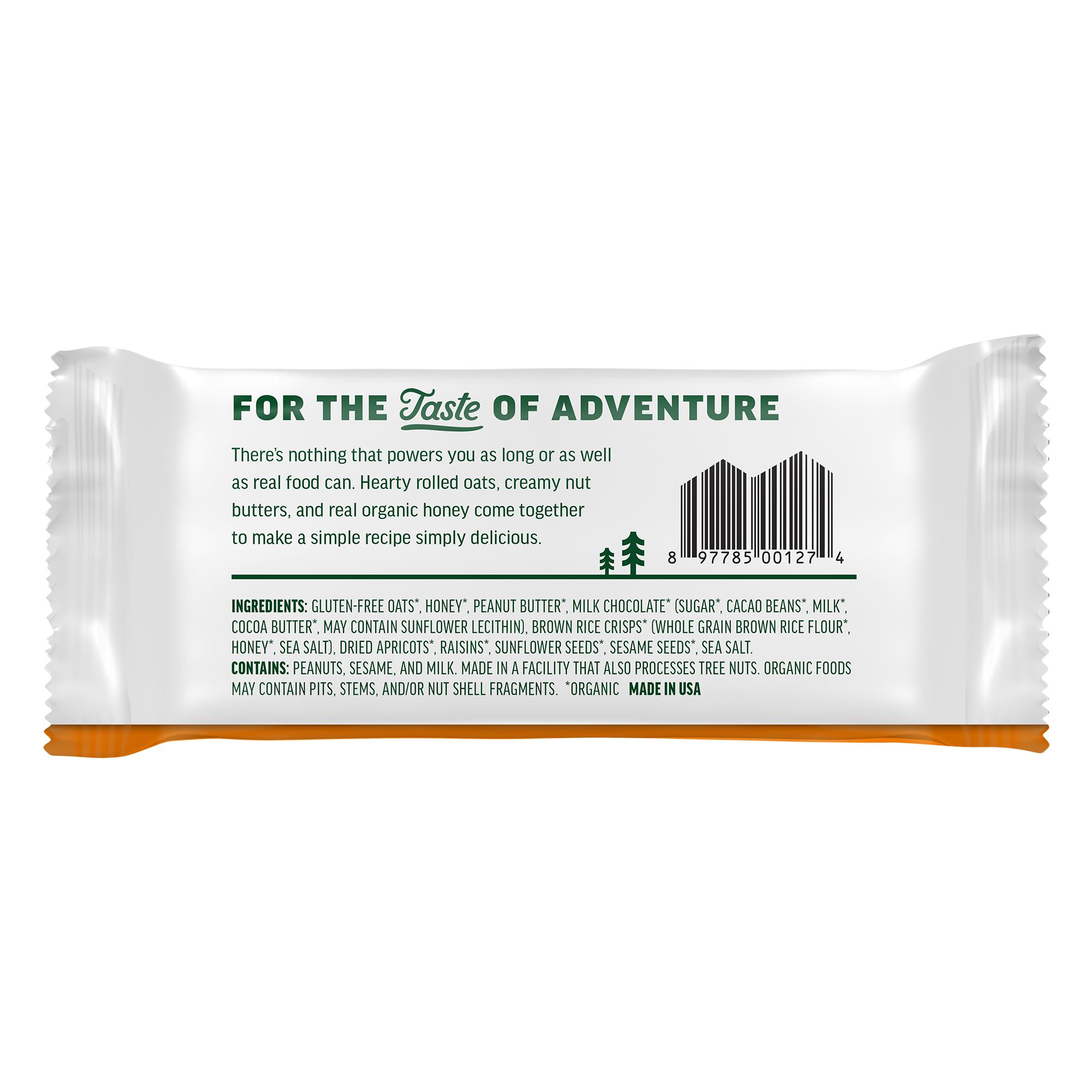 Kate's Real Food Peanut Butter Milk Chocolate Bars - 12 Count