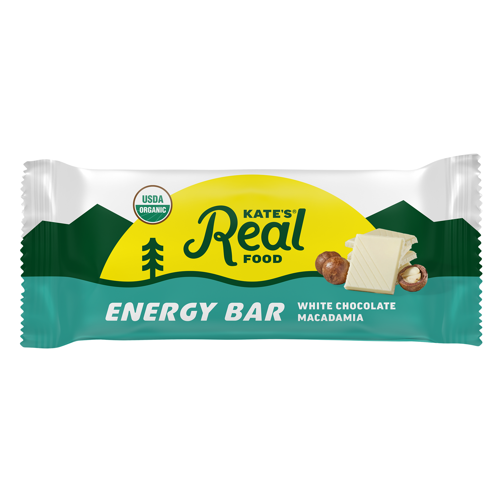 Kate's Real Food - Bar Og2 Wht Choc Macadma - CS of 12-2.2 OZ