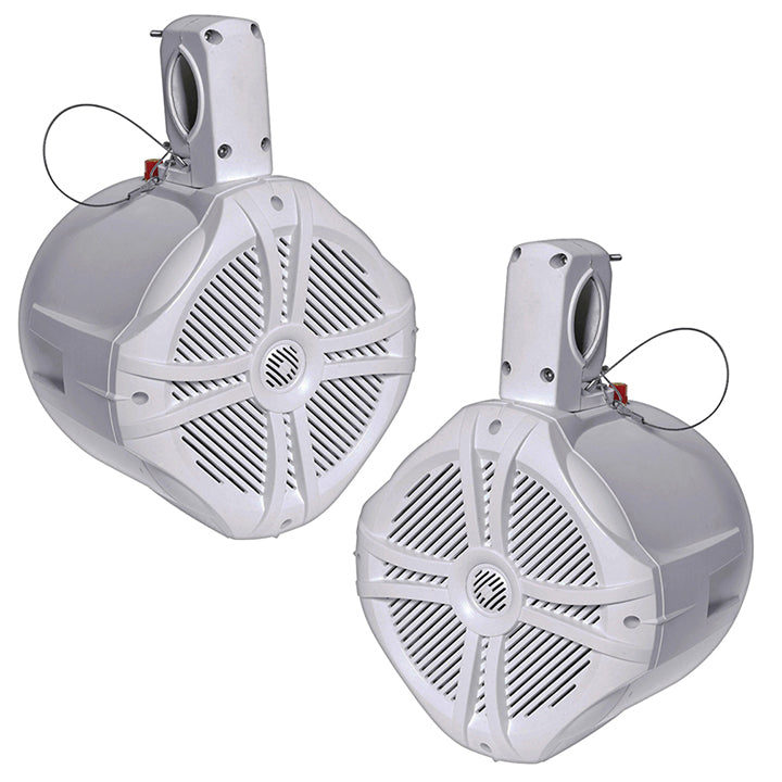 Power Acoustik Marine 6.5‚Äù 2-Way Wakeboard Speaker (White) - Pair