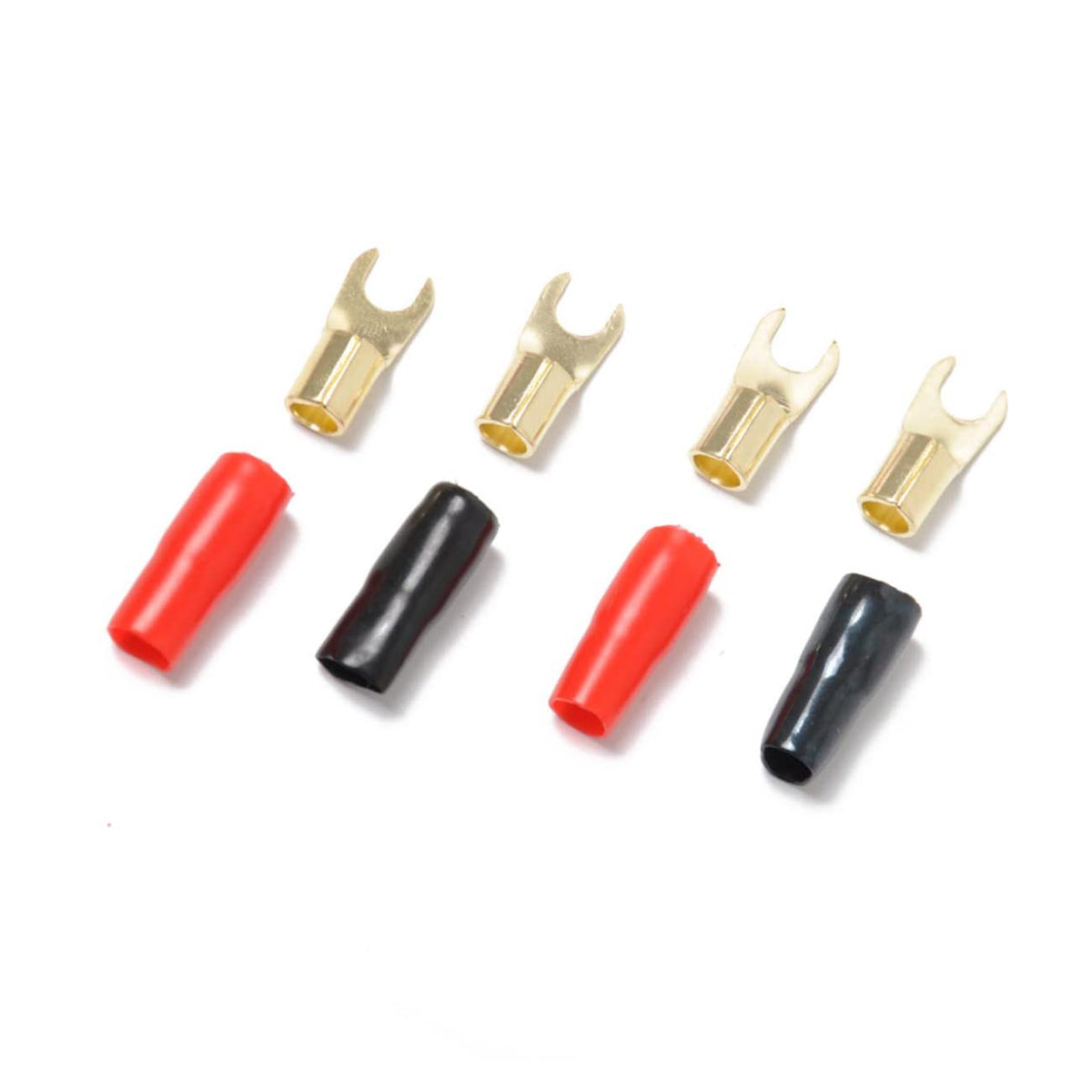 Audiopipe Gold Plated Spade Terminals 4-Gauge (2 Pair)