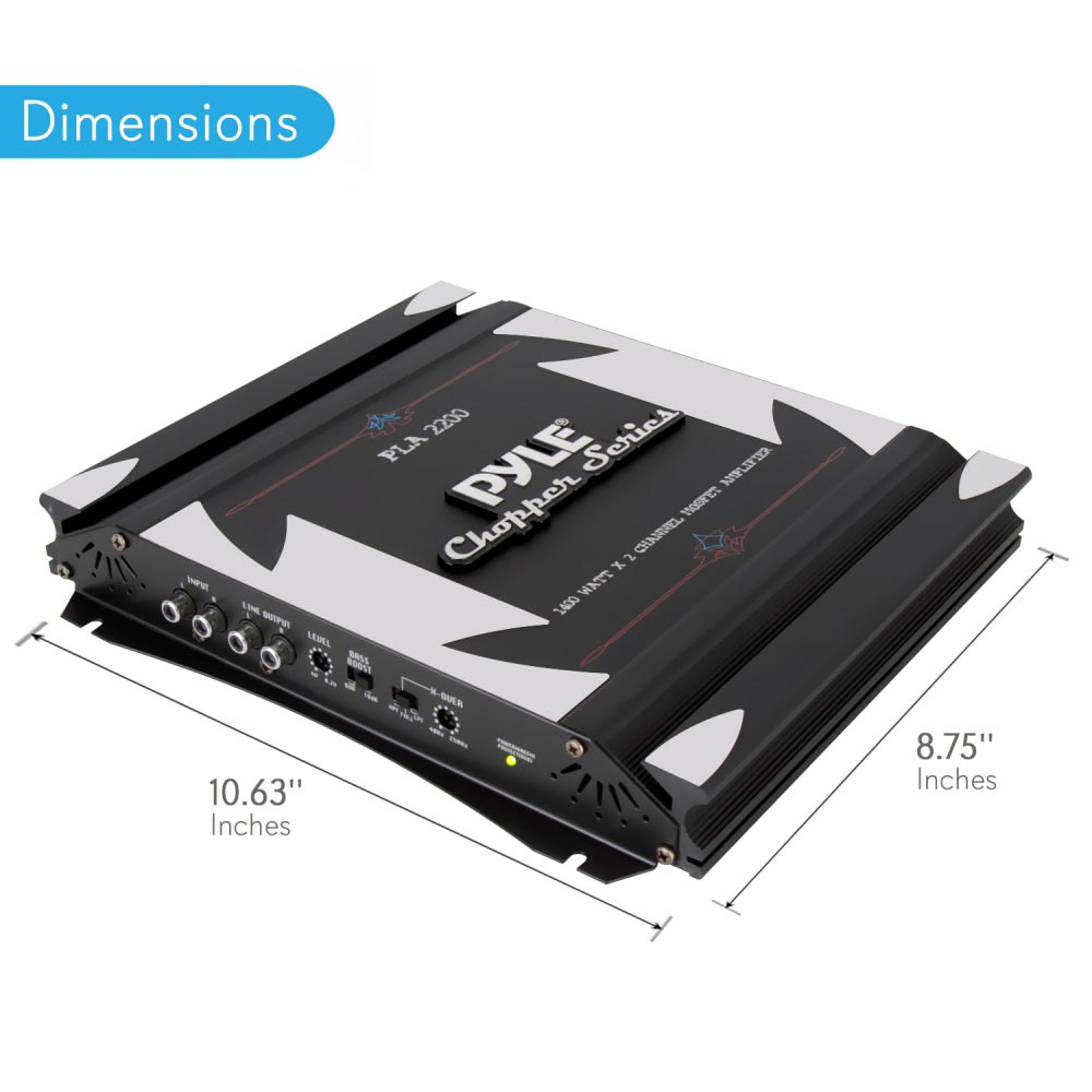 Pyle 2 Channel Amplifier 280W RMS/1400W MAX