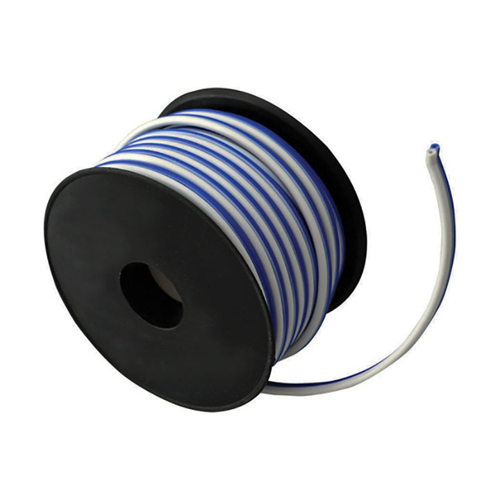 Pyle Marine Speaker Wire 18 Gauge 50 Foot ‚Äì Blue/White