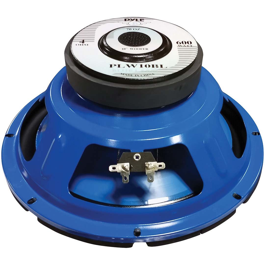 Pyle 10" Woofer 300W RMS/600W Max Single 4 Ohm Voice Coil [PLW10BL]