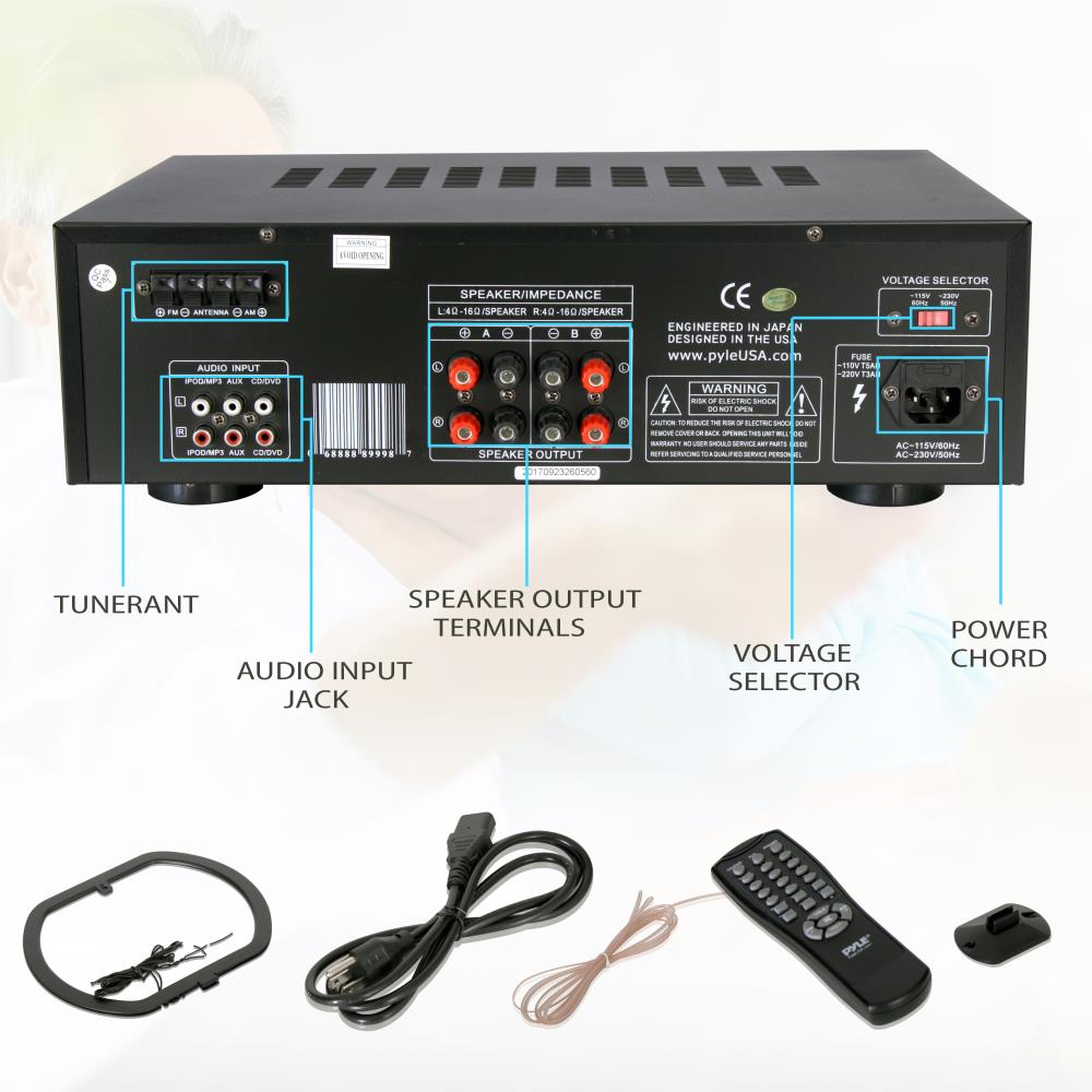 Pyle Home Stereo AM/FM Receiver