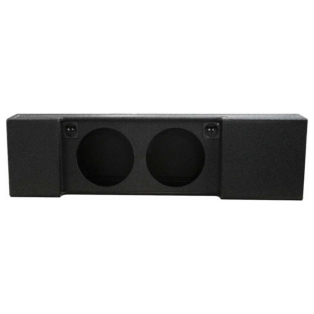 QPower "QBOMB" Ford F-Series Super Crew '09-'24 Dual 12" Vented Empty Woofer Box