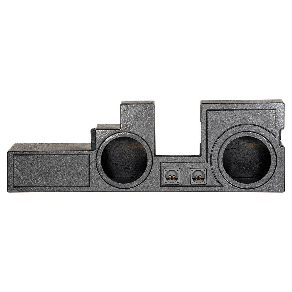 QPower "QBOMB" Ford F-Series Super Duty Crew Cab '00-'16 Dual 10" Vented Empty Woofer Box