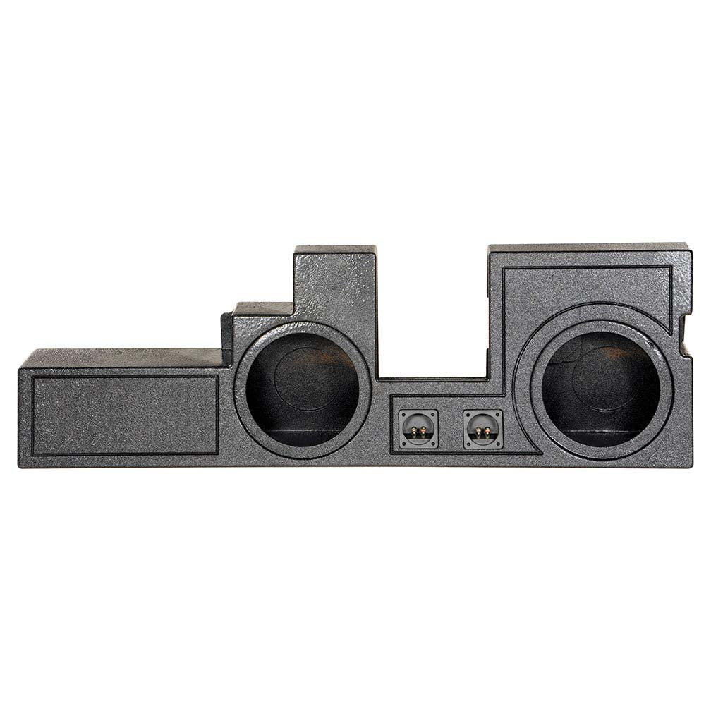 QPower "QBOMB" Ford F-Series Super Duty Crew Cab '00-'16 Dual 12" Vented Empty Woofer Box