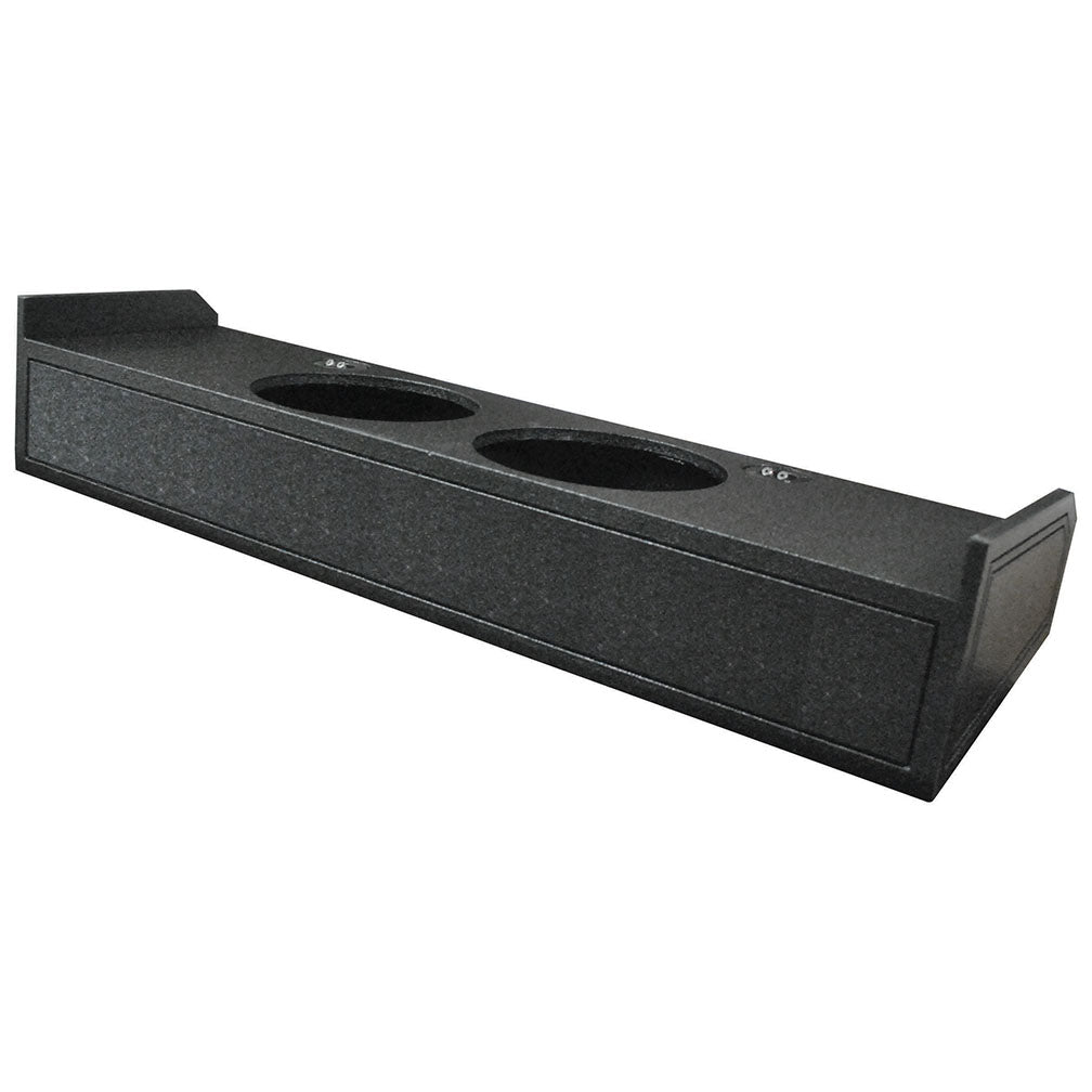 QPower Dual 12" Sealed Empty Woofer Enclosure - Ford '09-'24 F-150 Super Crew'17-'24 Ford F-250/350
