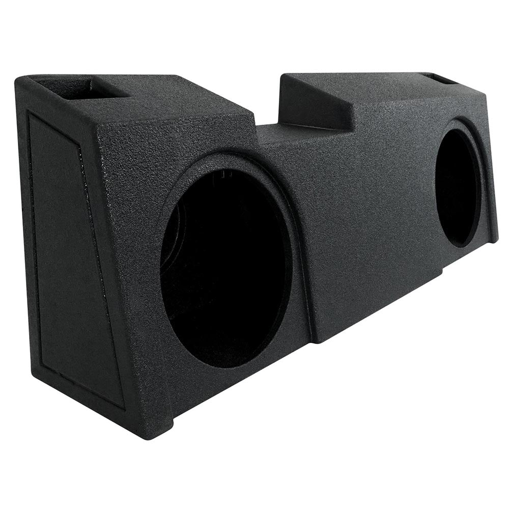 QPower ‚ÄúQBOMB‚Äù Chevy/GMC Crew Cab or Double Cab ‚Äô19-'24 Dual 12‚Ä≥ Vented Empty Woofer Box