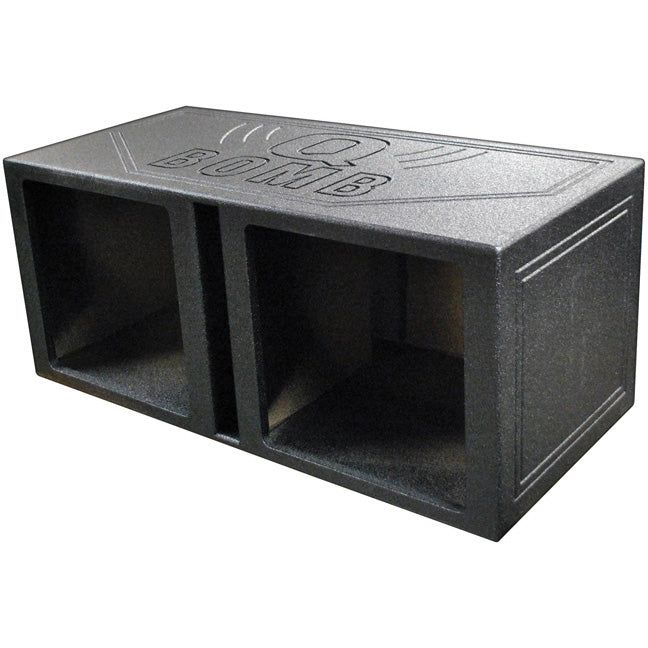 QPower "QBOMB" Dual Square 15" Vented Empty Enclosure