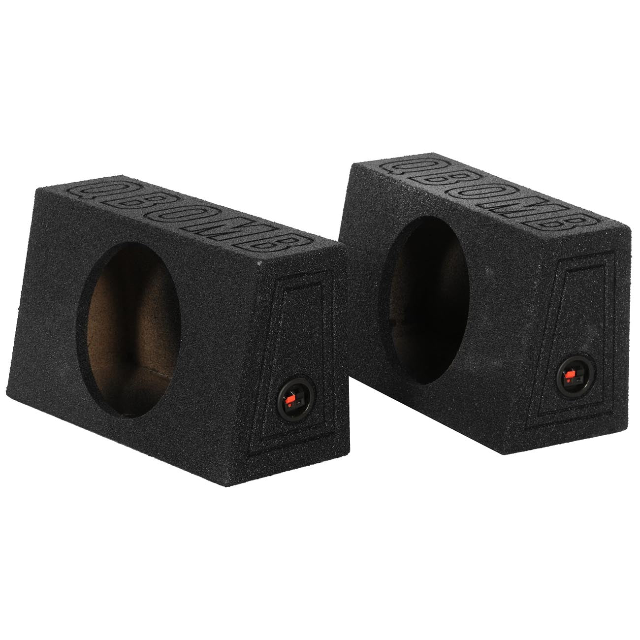 Qpower QBOMB Single 12" Empty Woofer Box Mounts behind seat