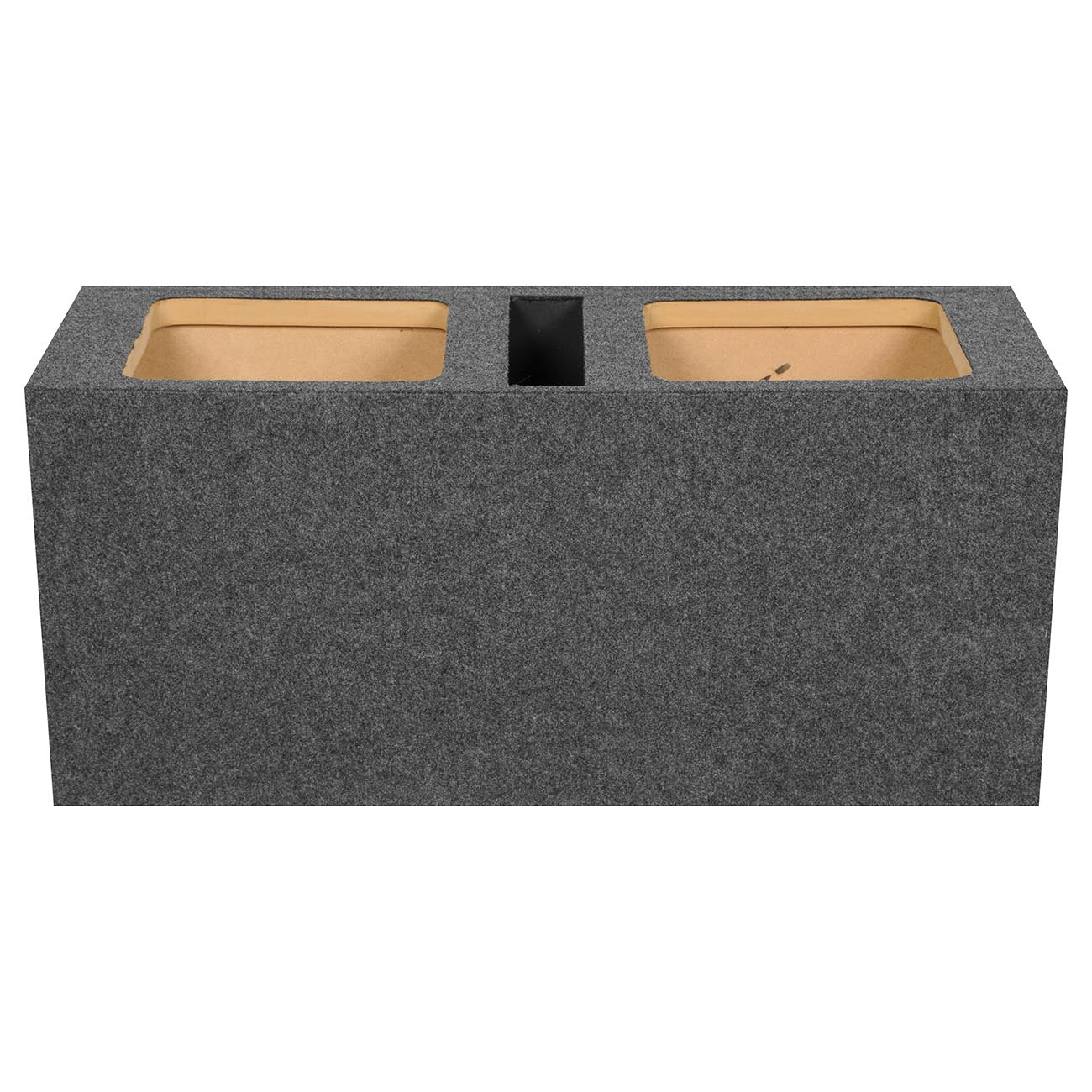 EMPTY WOOFER BOX DUAL 12" MDF VENTED BASS BOX SQUARE