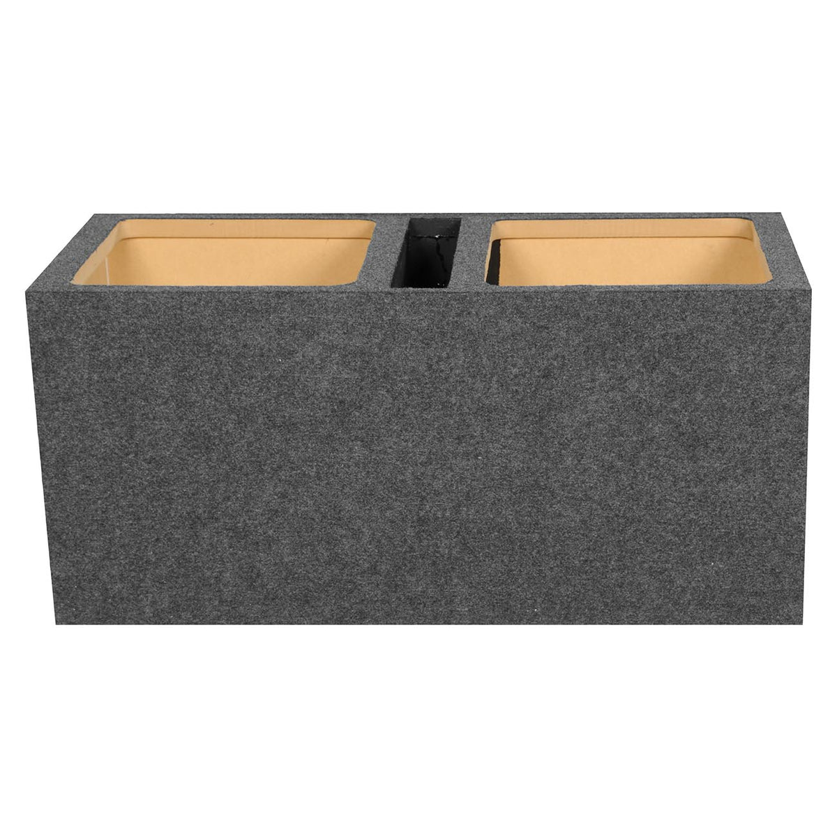 EMPTY WOOFER BOX DUAL 15" SQUARE;VENTED;MDF;QPOWER