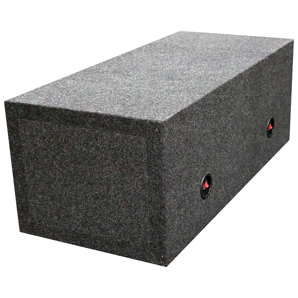 Dual 15‚Ä≥ Sealed Heavy Duty Square Empty Woofer Box