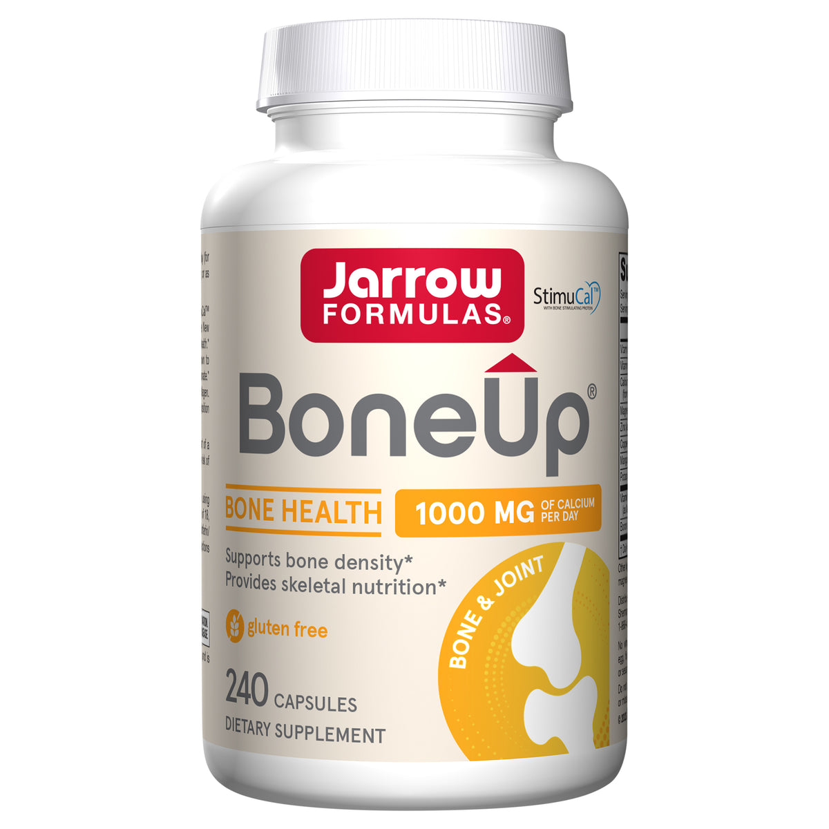 Jarrow Formulas BoneUp - 240 Capsules - Micronutrient Formula for Bone Health - Supplement Includes Natural Sources of Vitamin D3, Vitamin K2 (as MK-7) & Calcium - 120 Servings - Case of 1