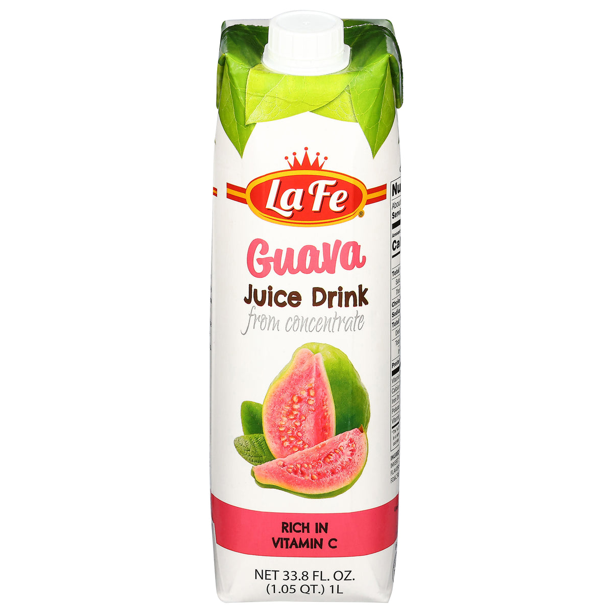 La Fe Guava Juice Drink from Concentrate 33.8 fl oz - Case of 12