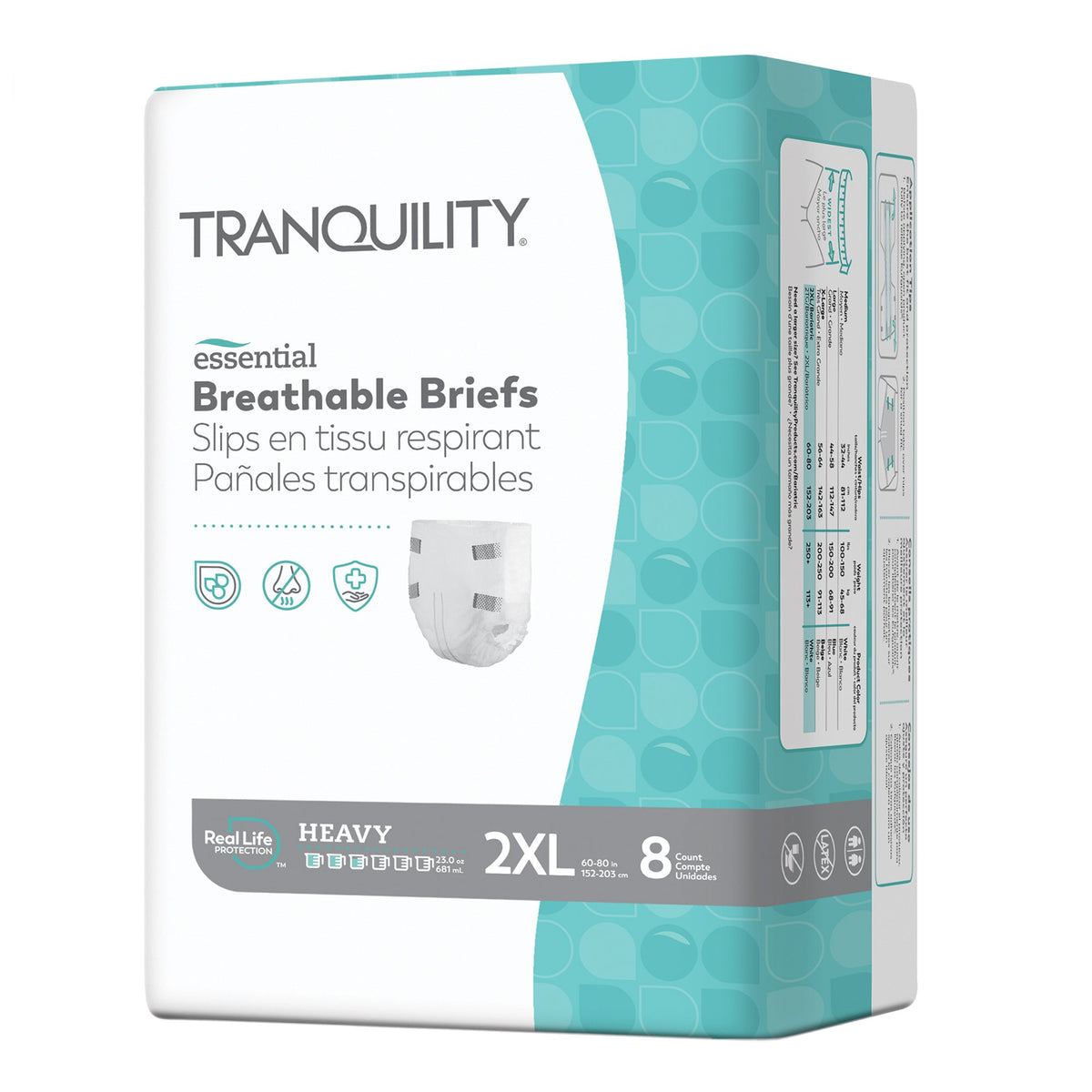 Principle Business Enterprises - Unisex Adult Incontinence Brief Tranquility® Essential 2X-Large Disposable Heavy Absorbency [32/CS]
