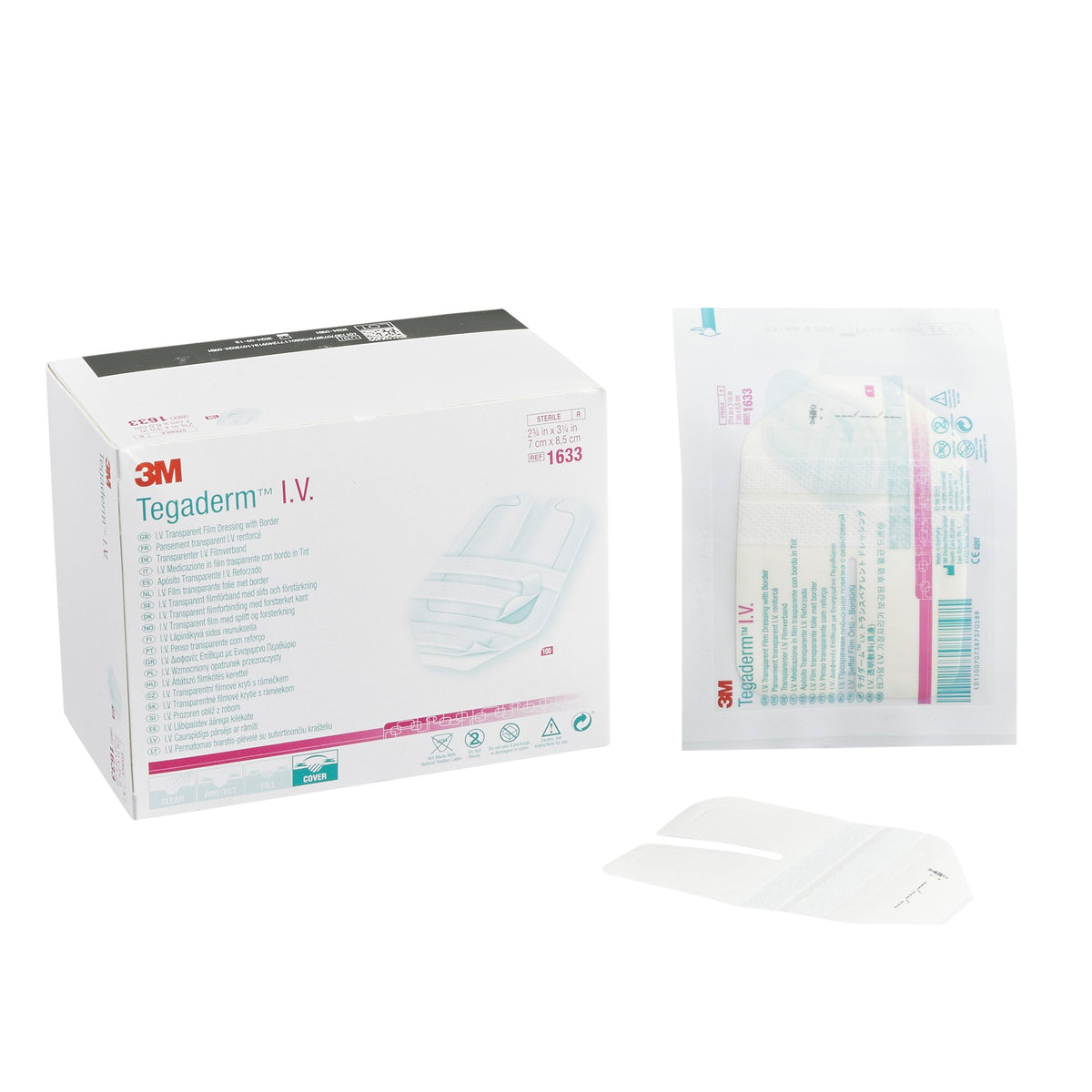 Solventum Corporation - I.V. Dressing 3M™ Tegaderm™ Adhesive / Film 2-3/4 X 3-1/4 Inch Sterile [1/EA]