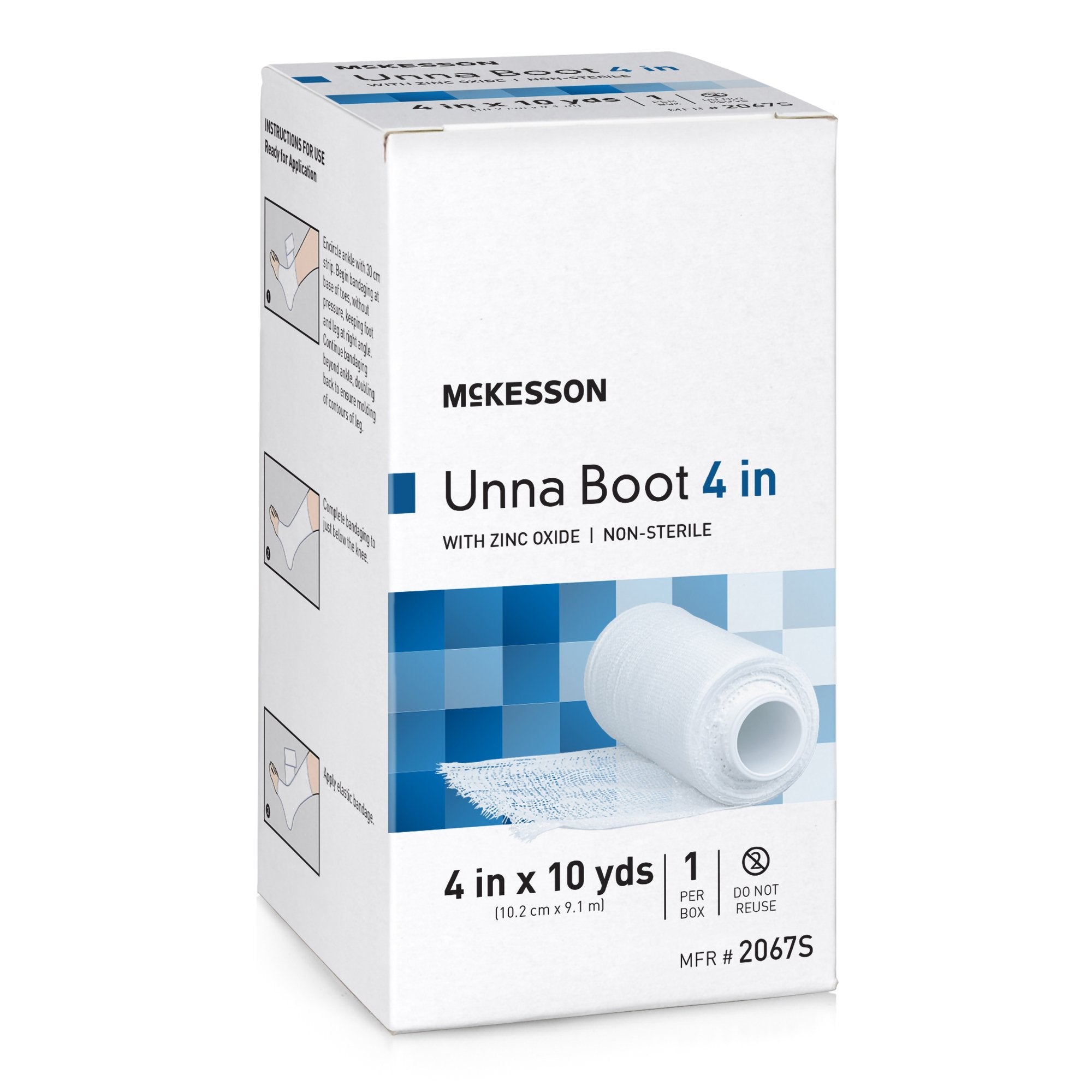 McKesson Brand - Unna Boot McKesson Zinc Oxide 4 Inch X 10 Yard [1/EA]